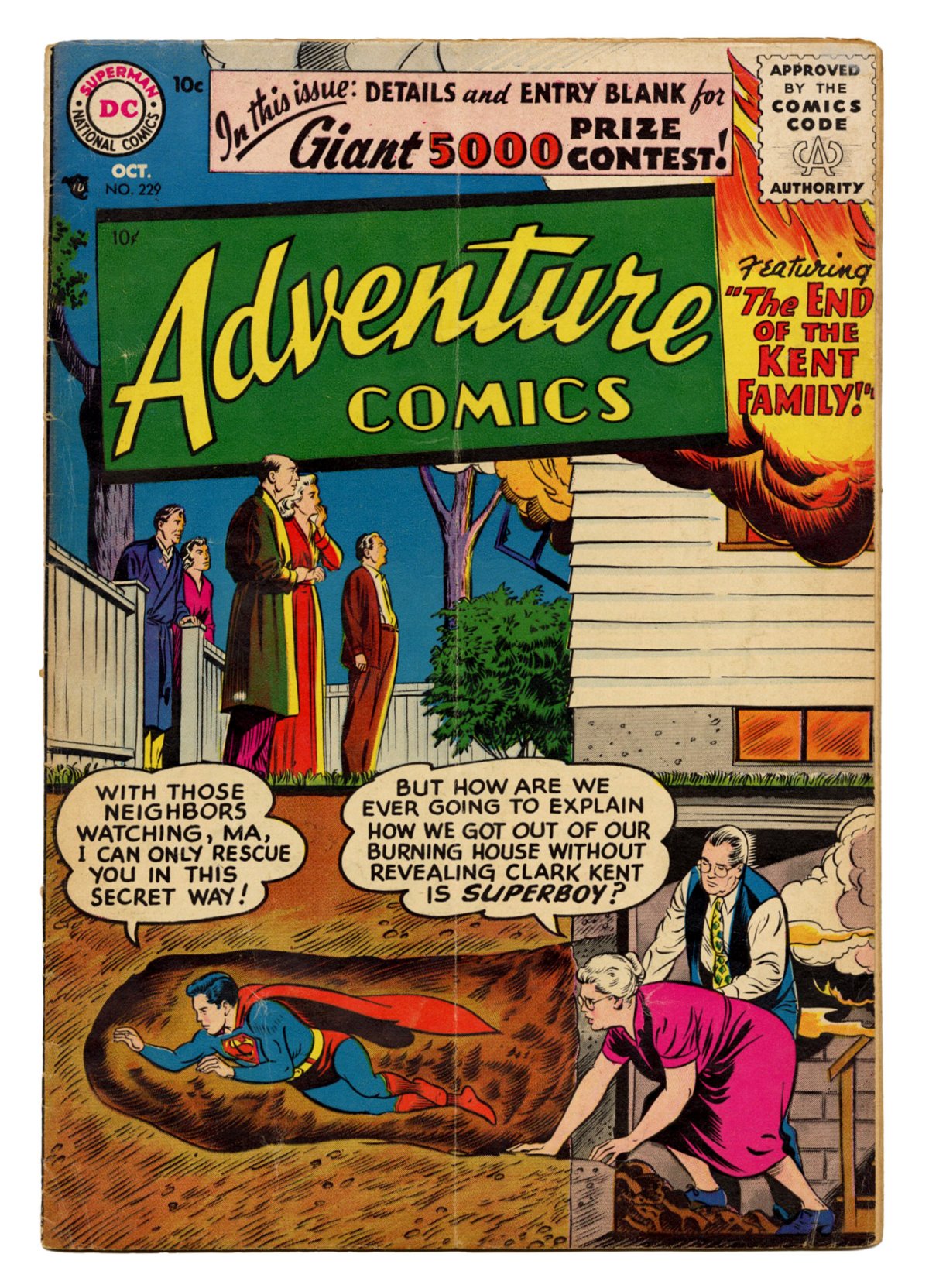 Front cover of ADVENTURE COMICS (1938-83) #229