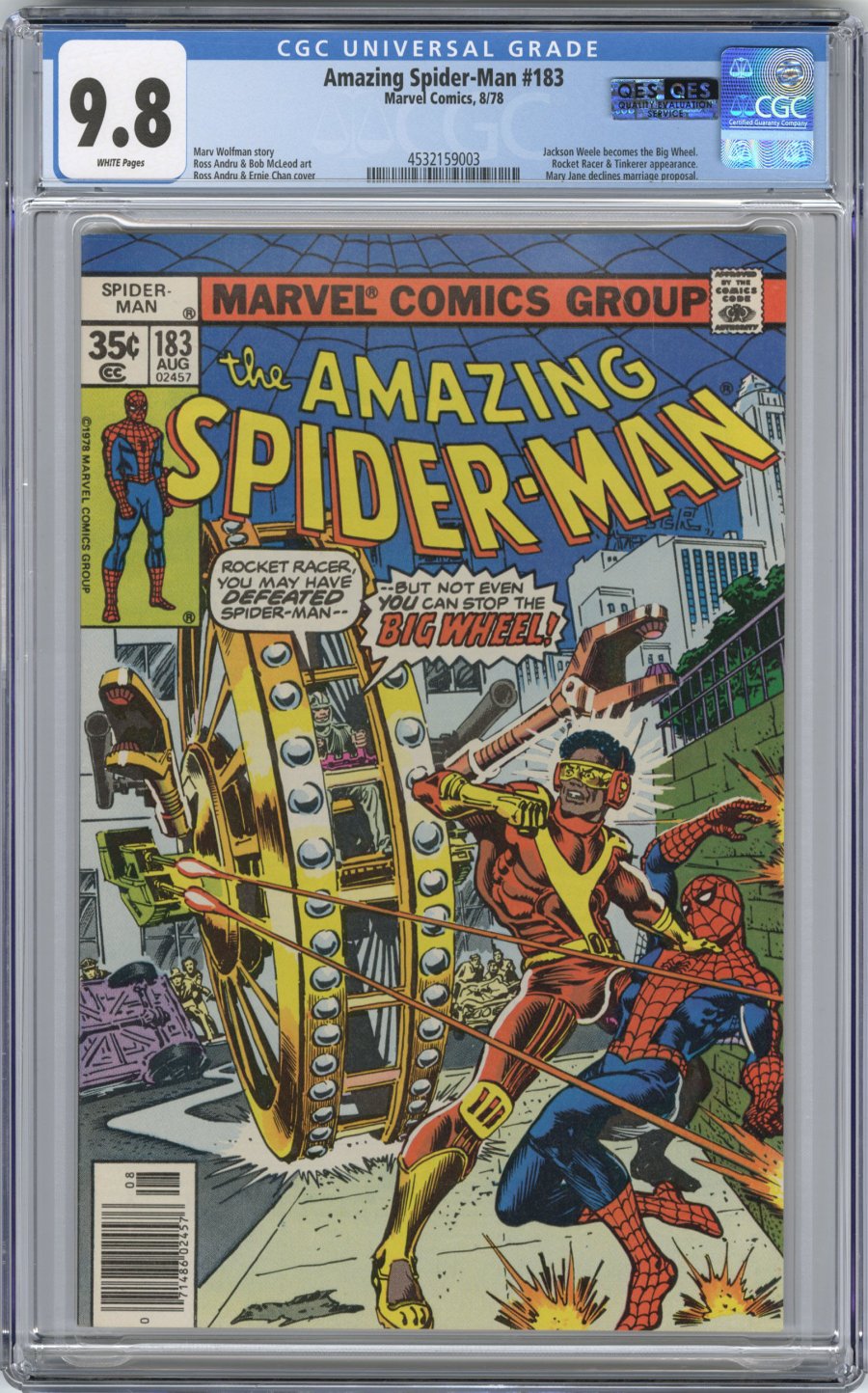 Front cover of AMAZING SPIDER-MAN (1963-98; 2003-13) #183