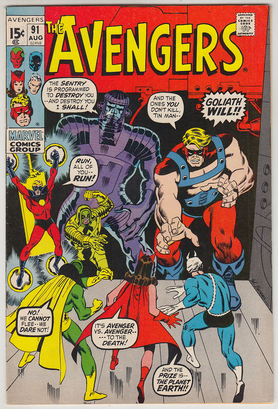 Front cover of AVENGERS, THE (1963-96;  2004) #91