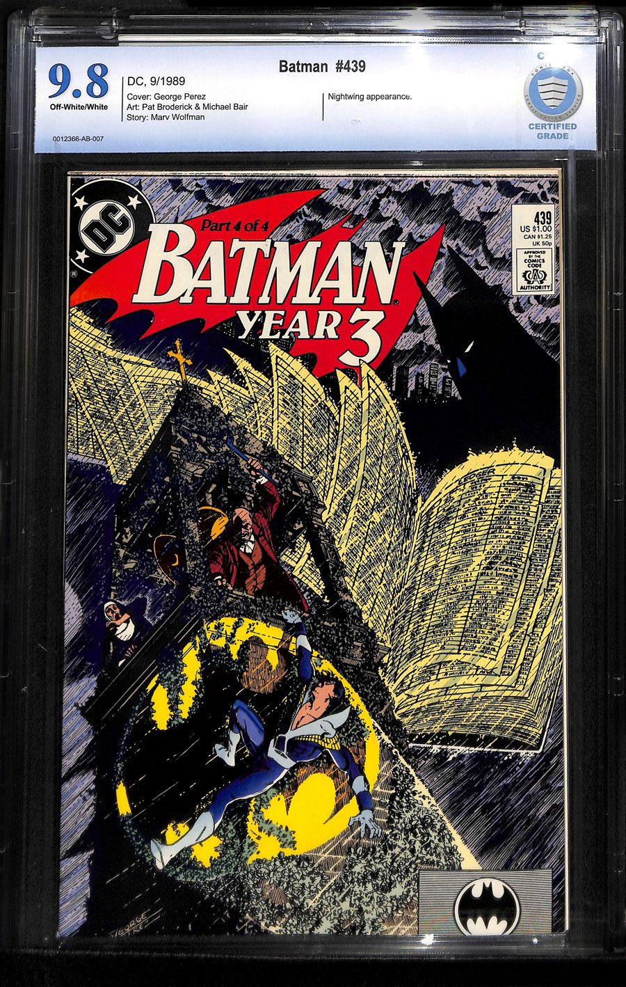 Metropolis Comics and Collectibles - BATMAN (1940-2011) #439 - CBCS NM/M:  