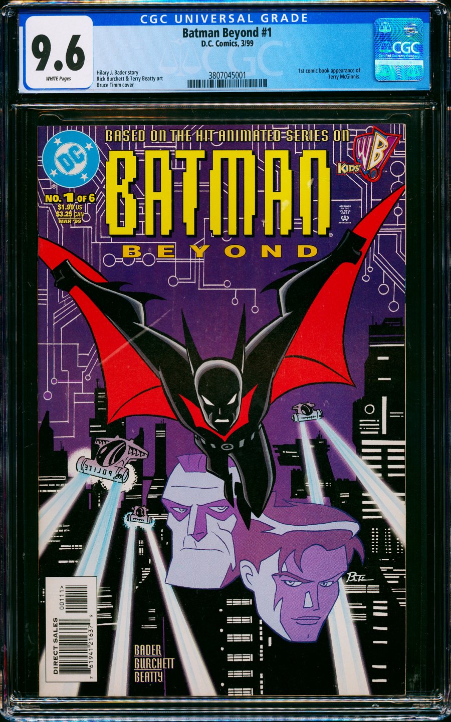 Front cover of BATMAN BEYOND (1999 limited series) #1