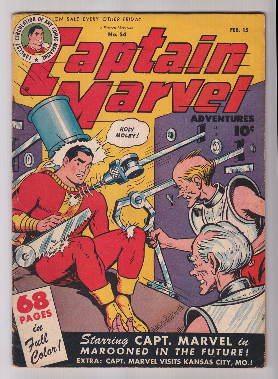 Front cover of CAPTAIN MARVEL ADVENTURES (1941-53) #54