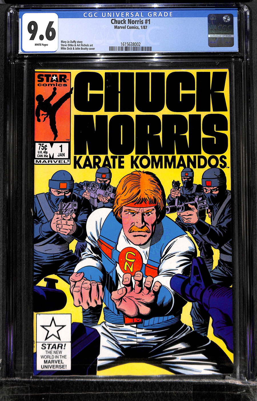 Metropolis Comics and Collectibles - CHUCK NORRIS KARATE KOMMANDOS #1 - CGC  NM+: 