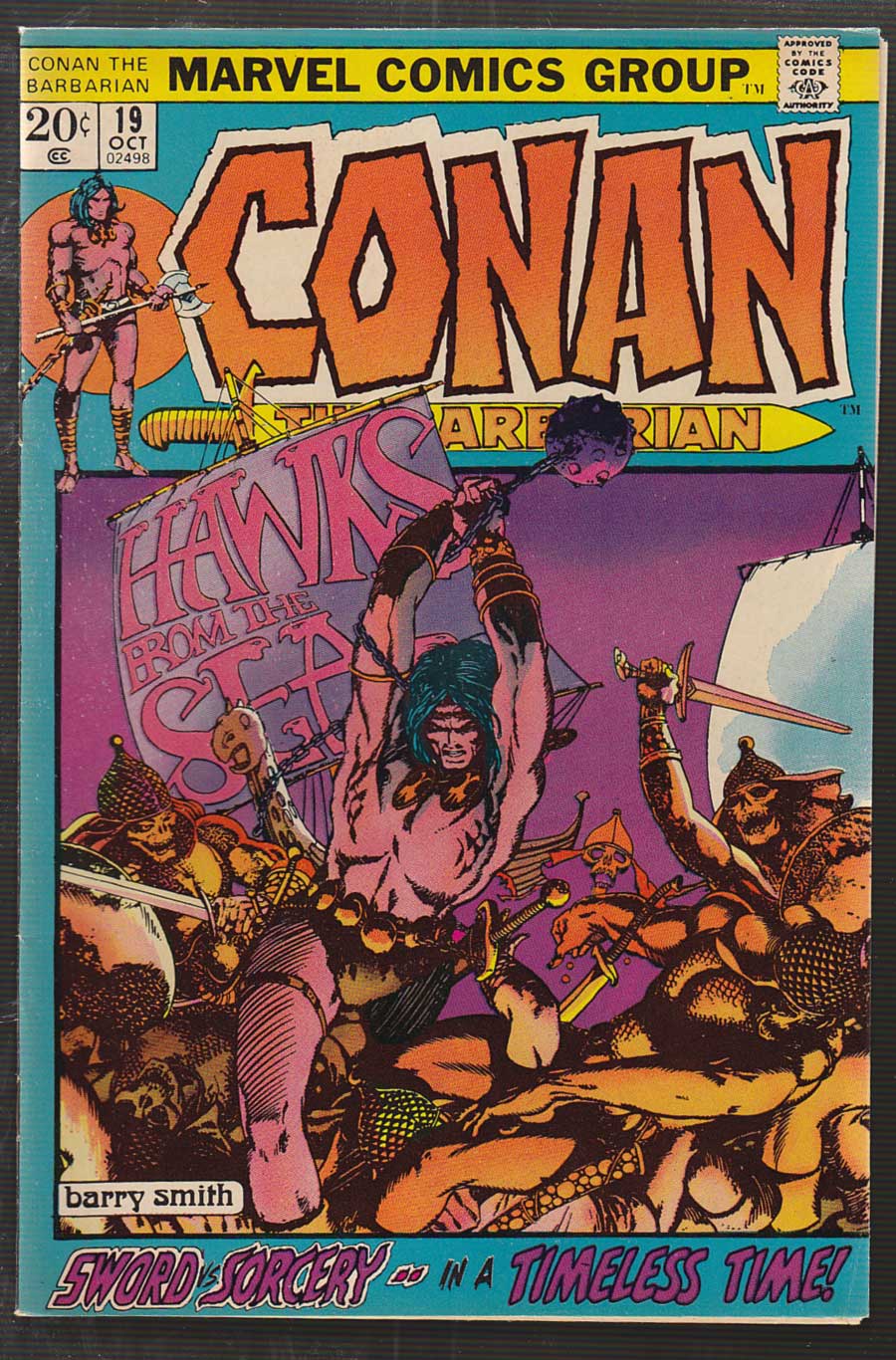 Front cover of CONAN THE BARBARIAN (1970-93) #19