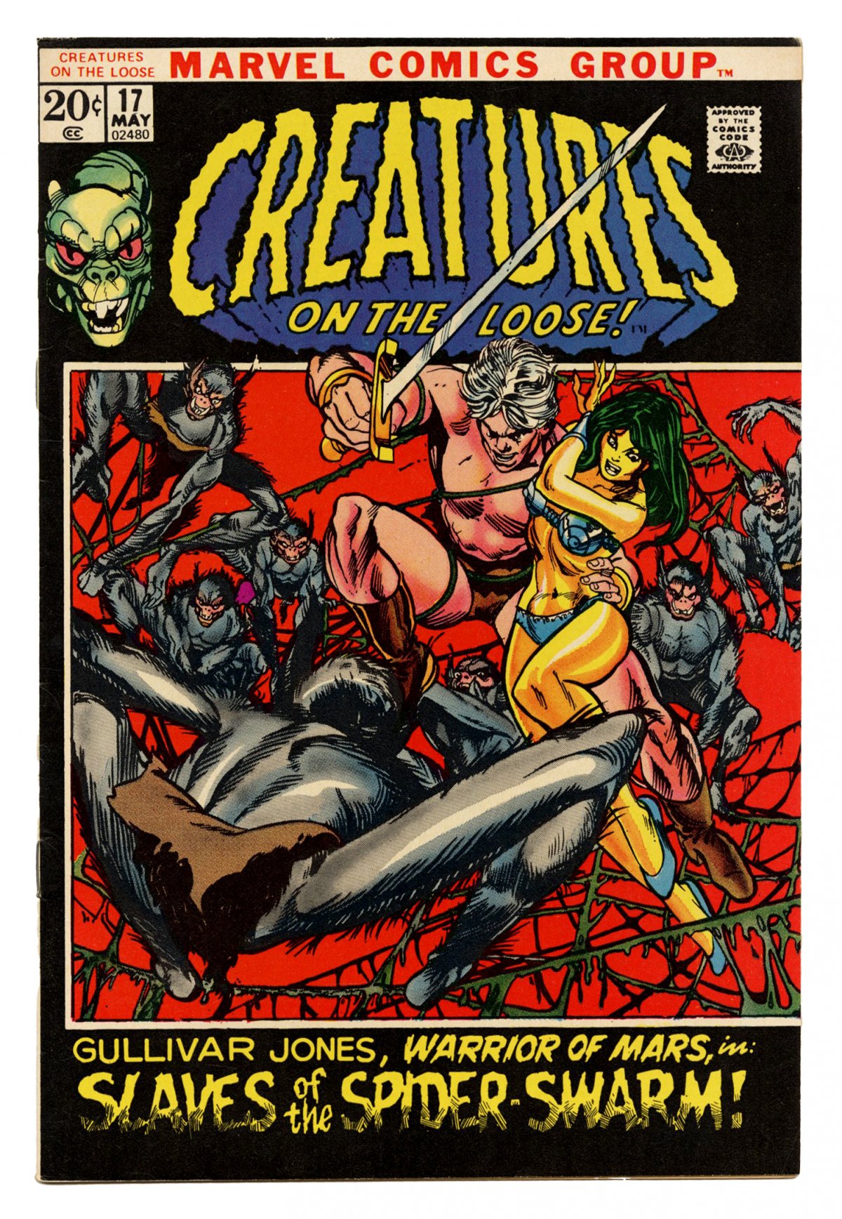 Front cover of CREATURES ON THE LOOSE (1971-75) #17