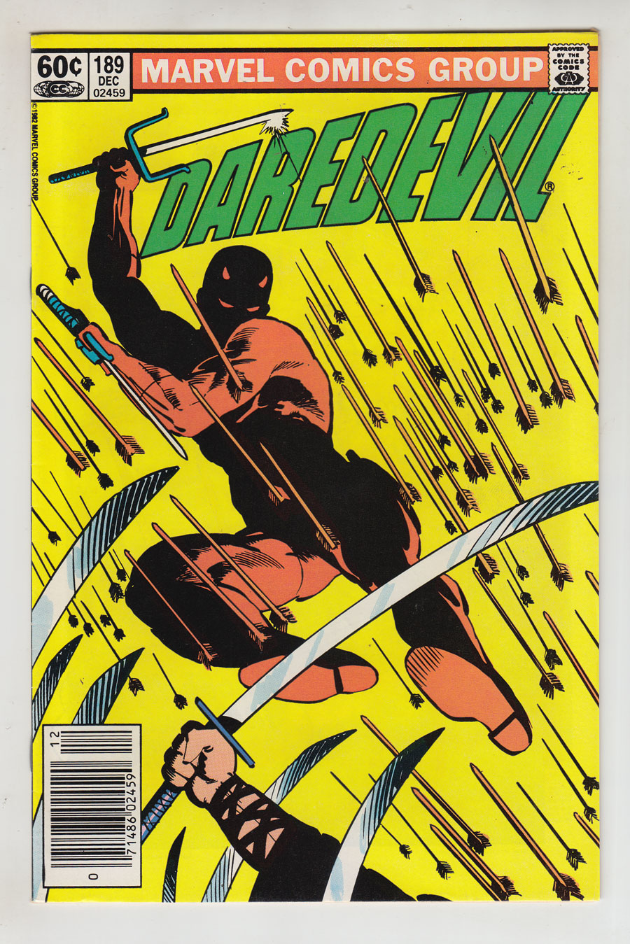 Front cover of DAREDEVIL (1964-98) #189
