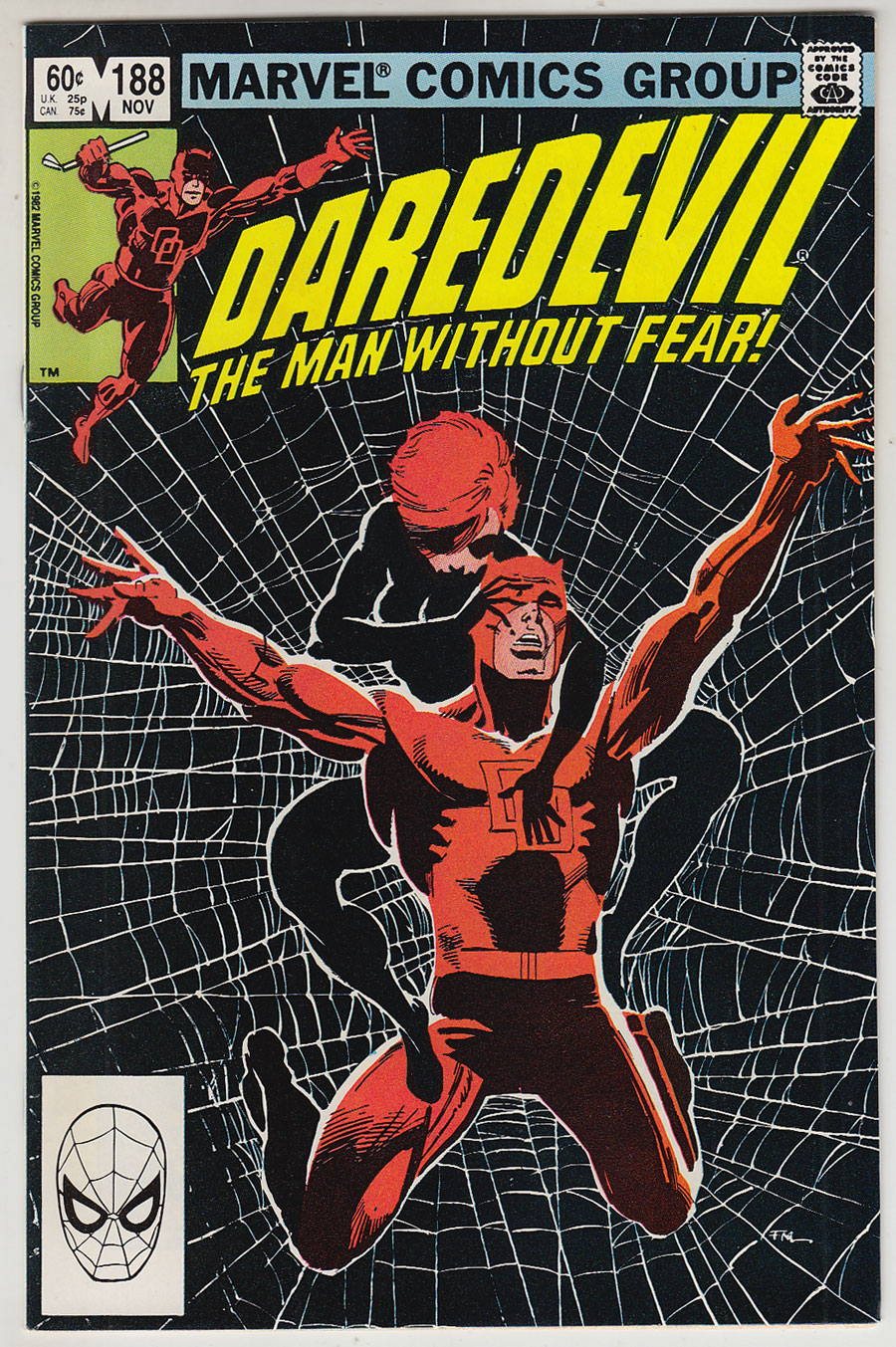 Front cover of DAREDEVIL (1964-98) #188