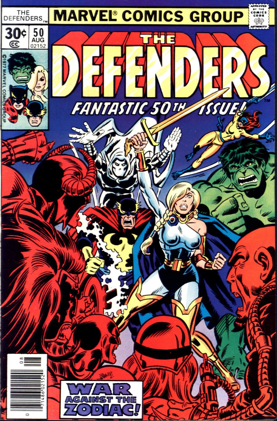 Front cover of DEFENDERS, THE 1972-86 #50