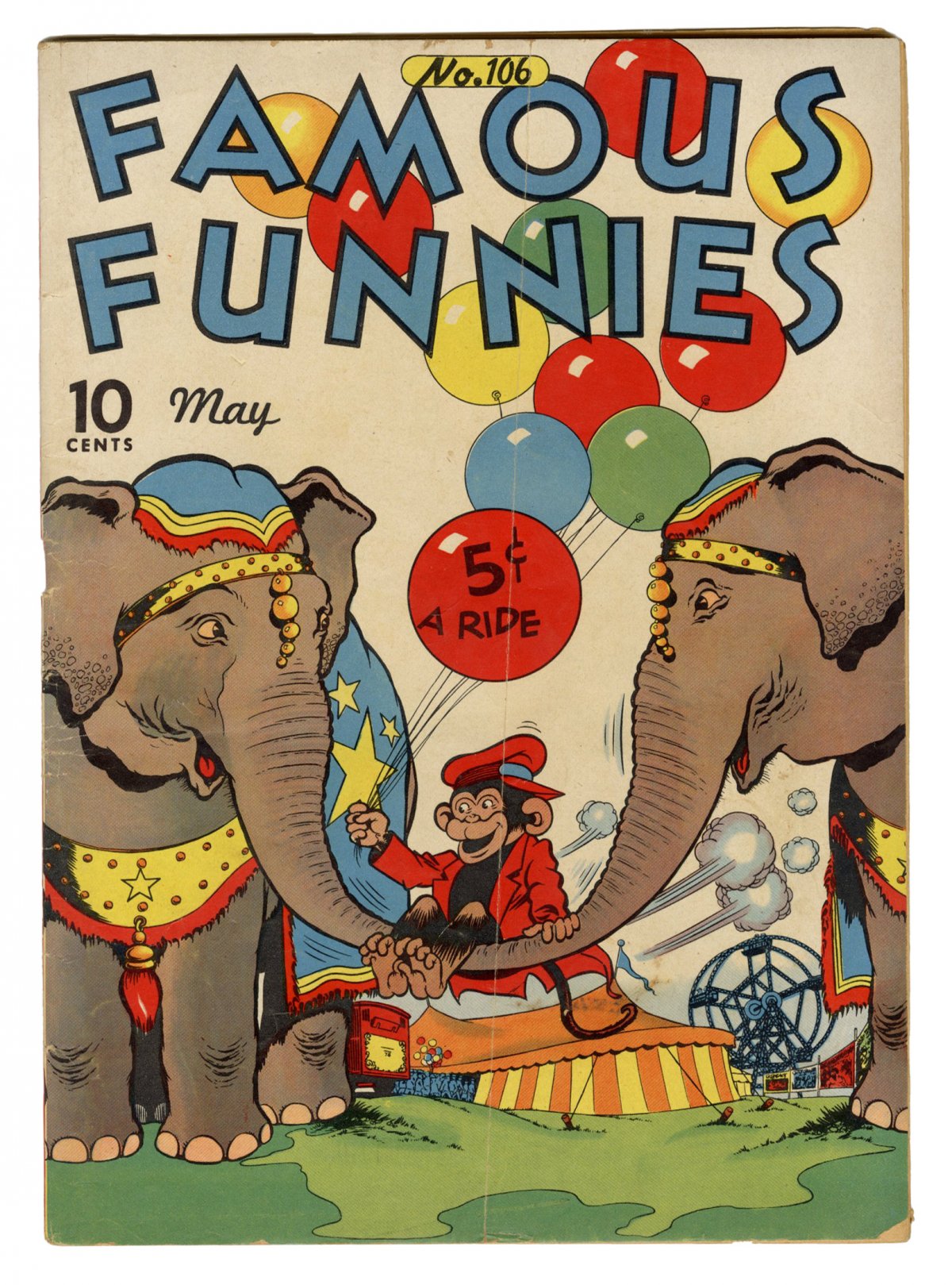 Front cover of FAMOUS FUNNIES #106
