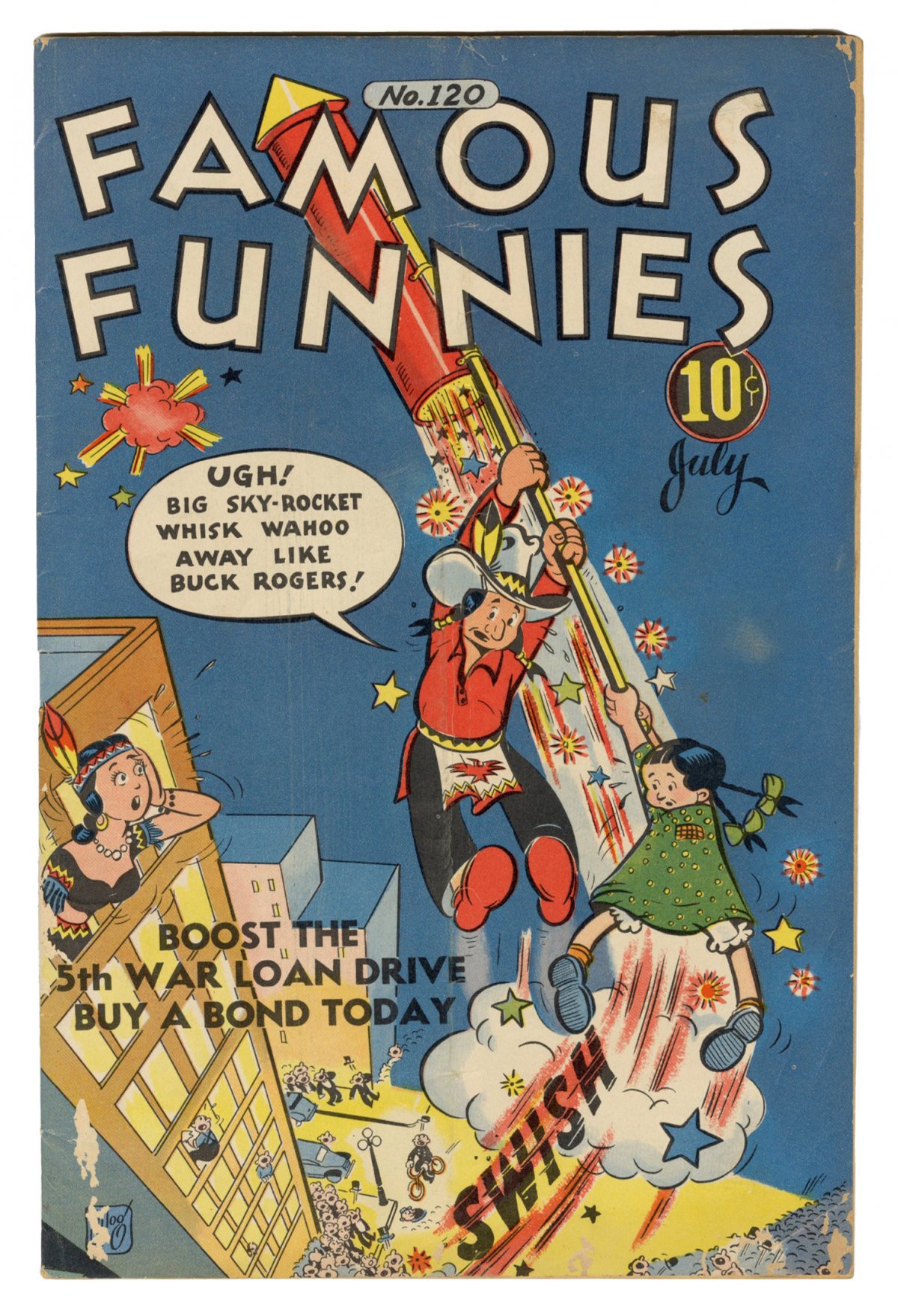 Front cover of FAMOUS FUNNIES #120