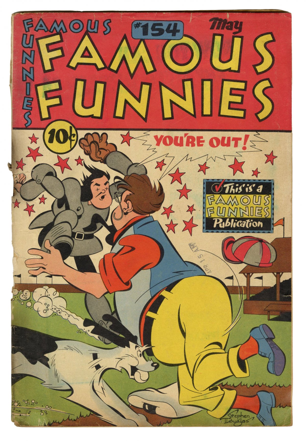 Front cover of FAMOUS FUNNIES #154