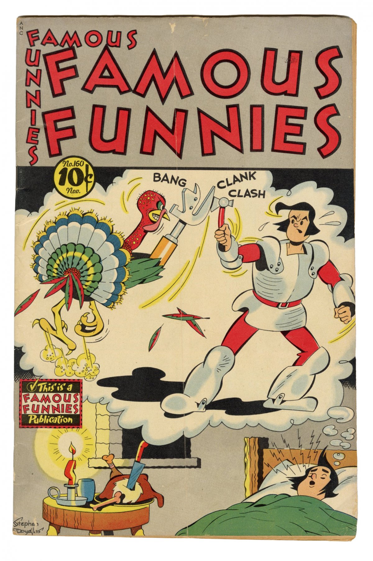 Front cover of FAMOUS FUNNIES #160