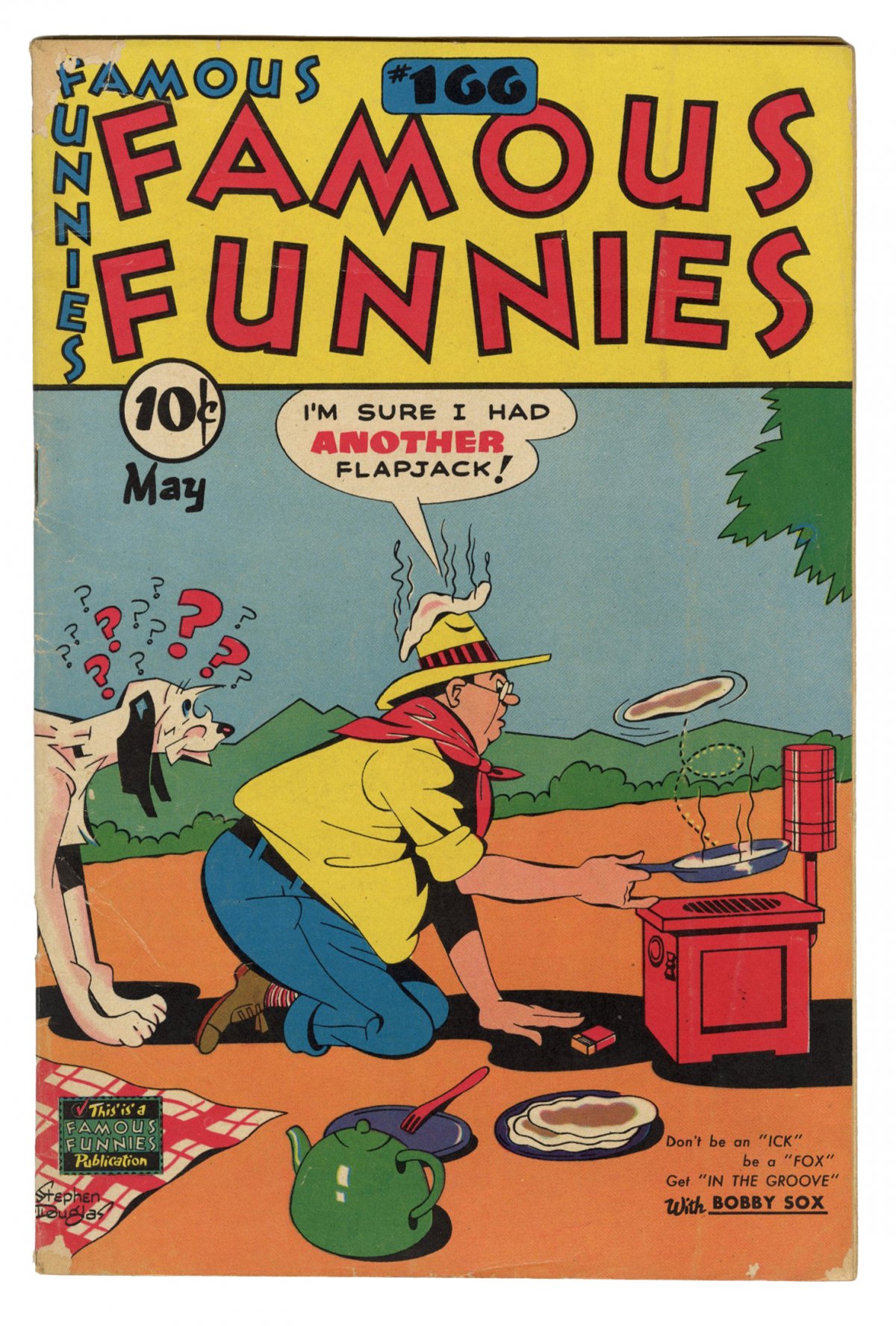Front cover of FAMOUS FUNNIES #166