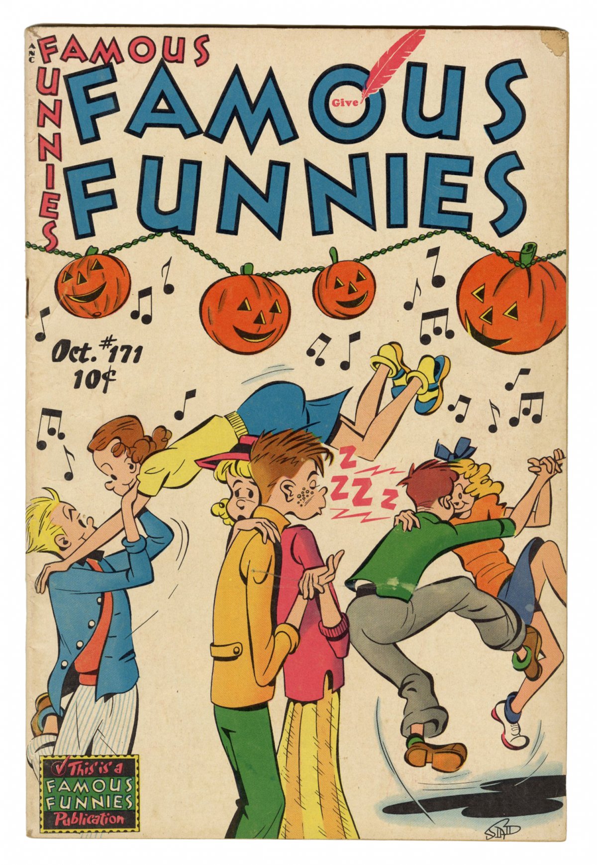 Front cover of FAMOUS FUNNIES #171