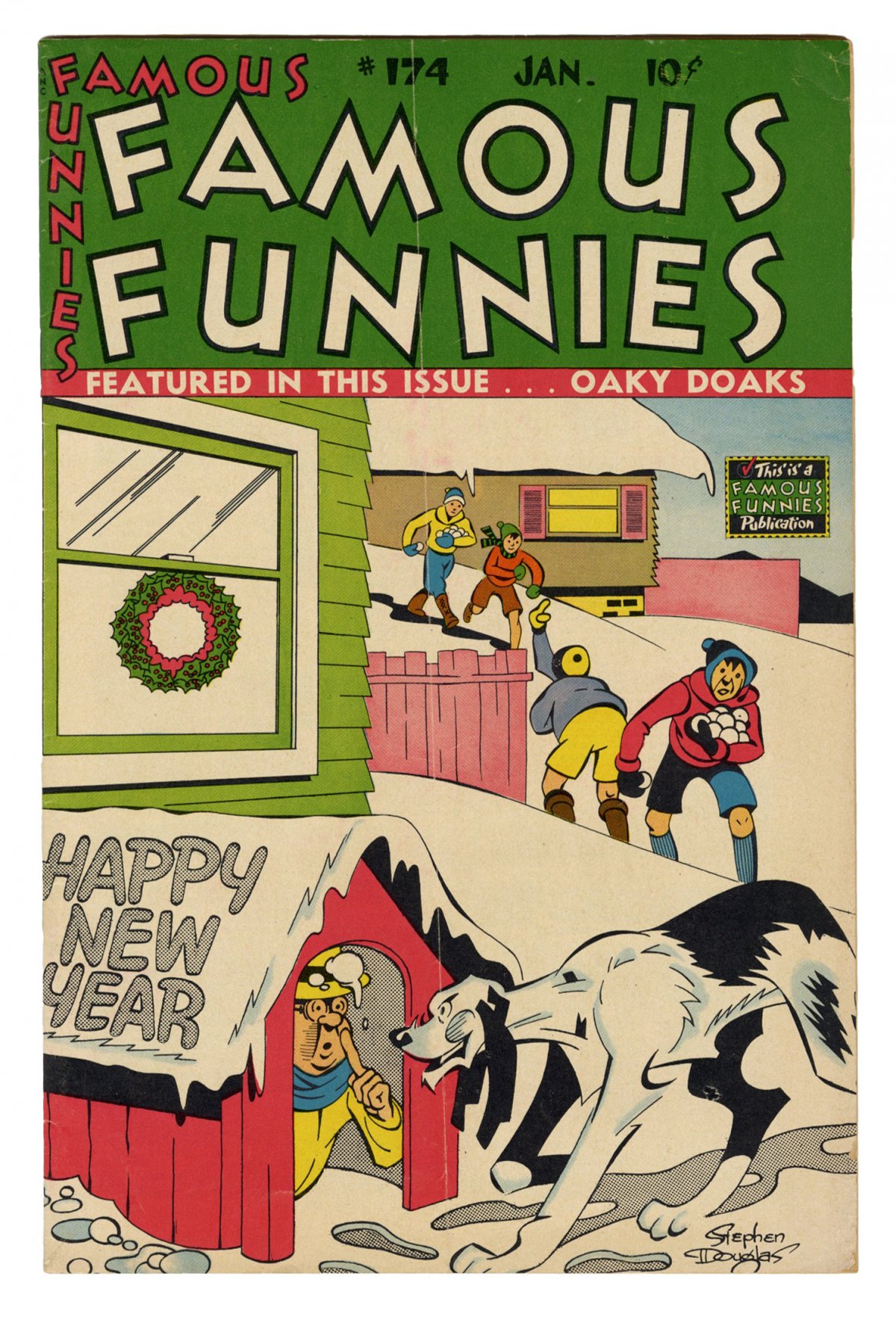 Front cover of FAMOUS FUNNIES #174