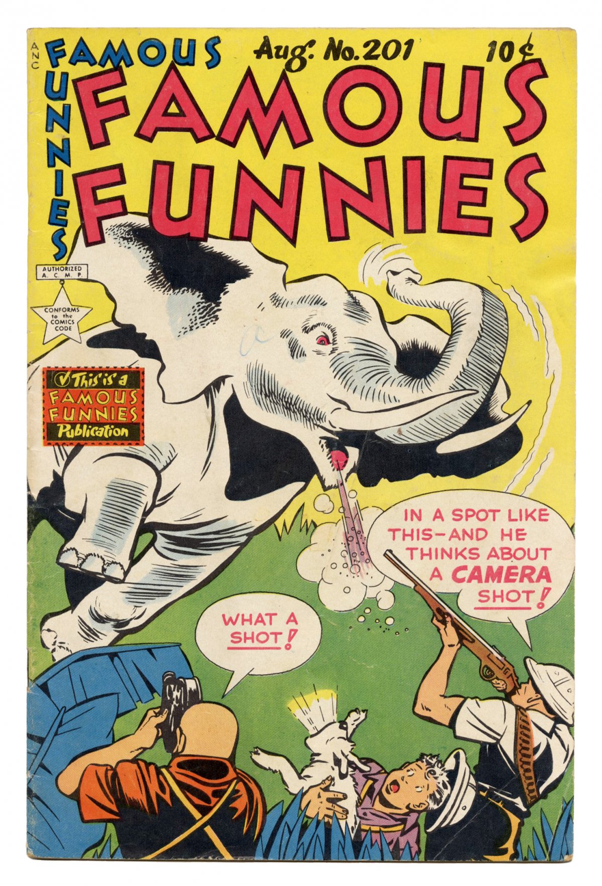 Front cover of FAMOUS FUNNIES #201