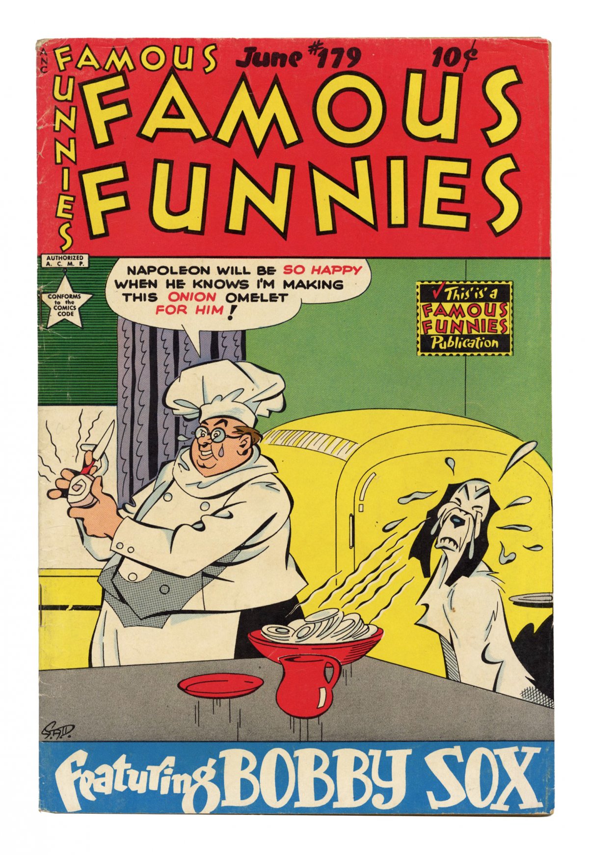 Front cover of FAMOUS FUNNIES #179