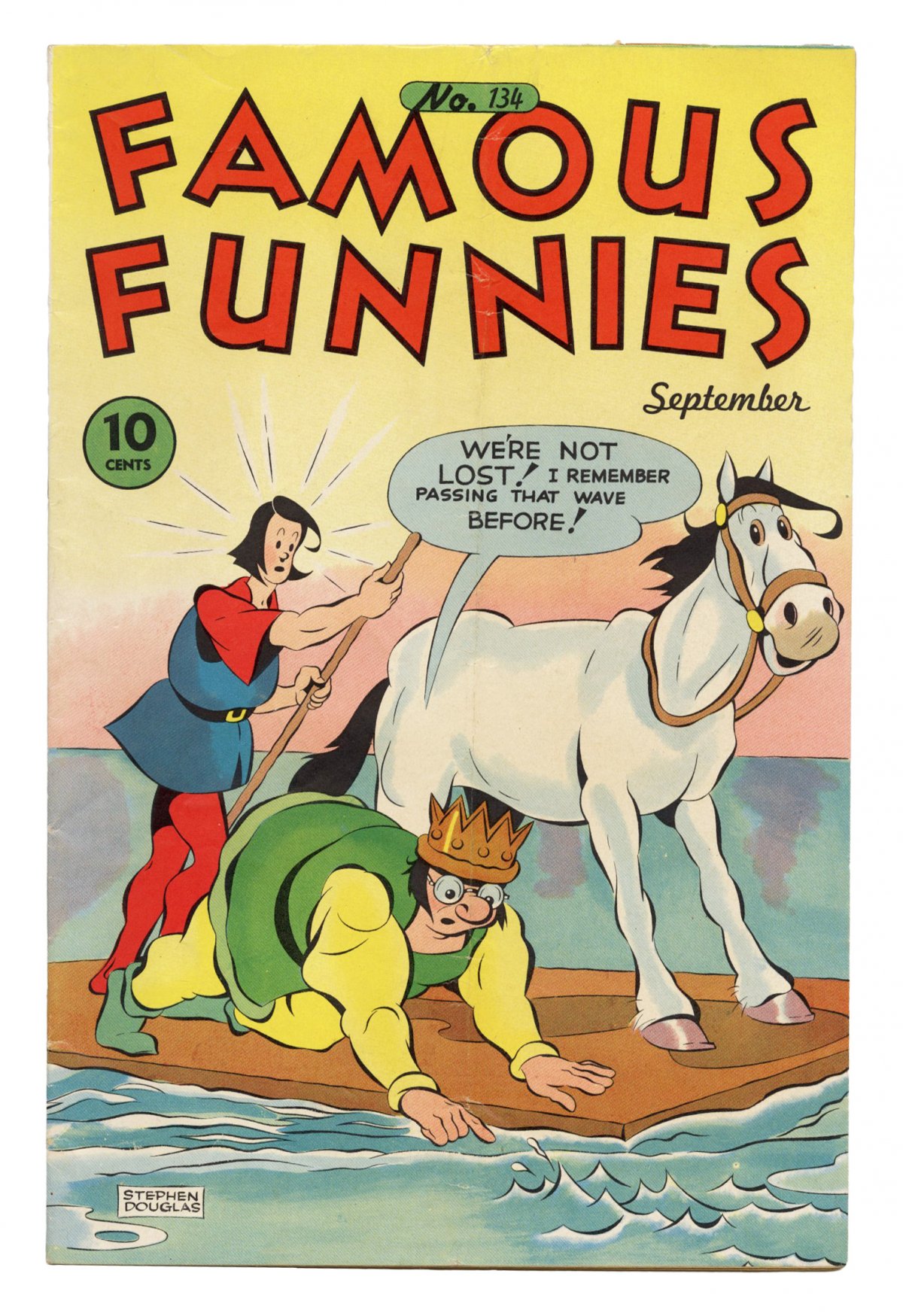 Front cover of FAMOUS FUNNIES #134