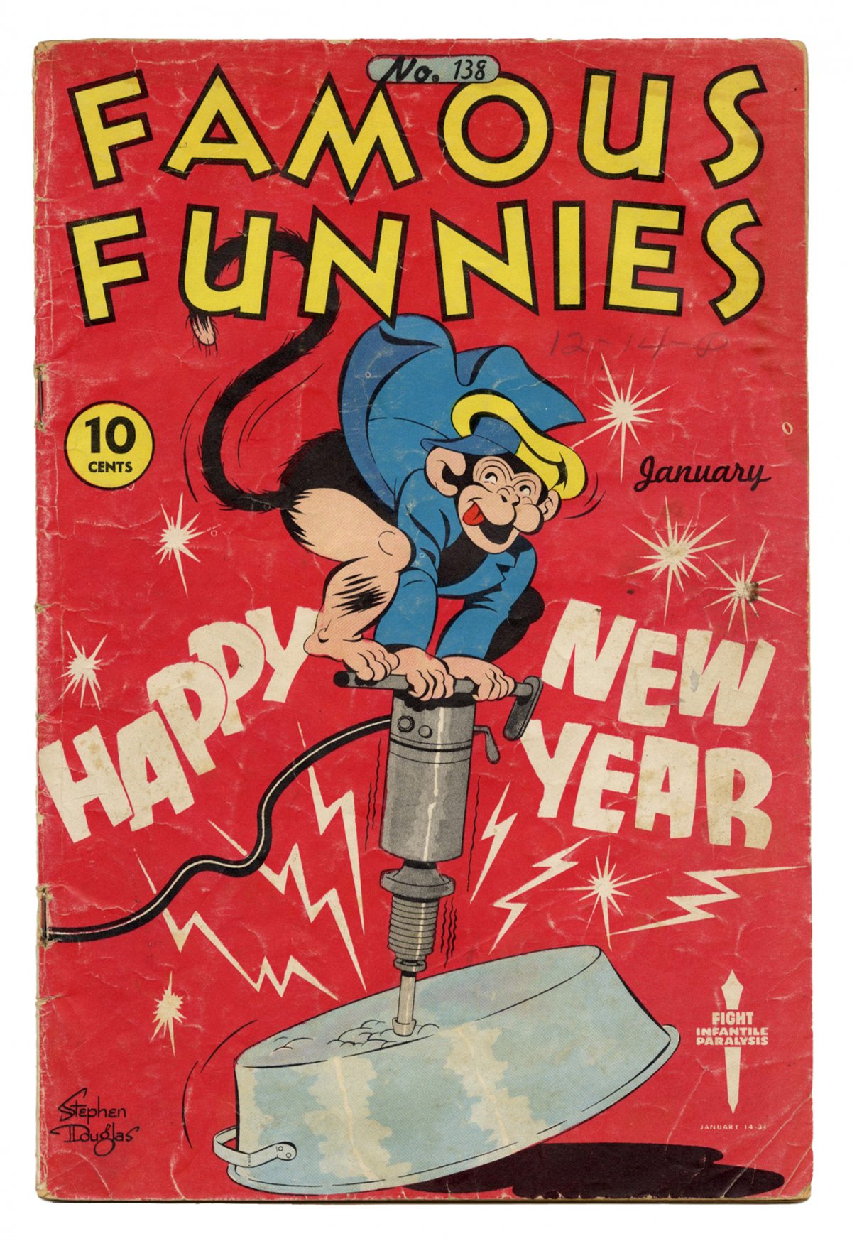 Front cover of FAMOUS FUNNIES #138