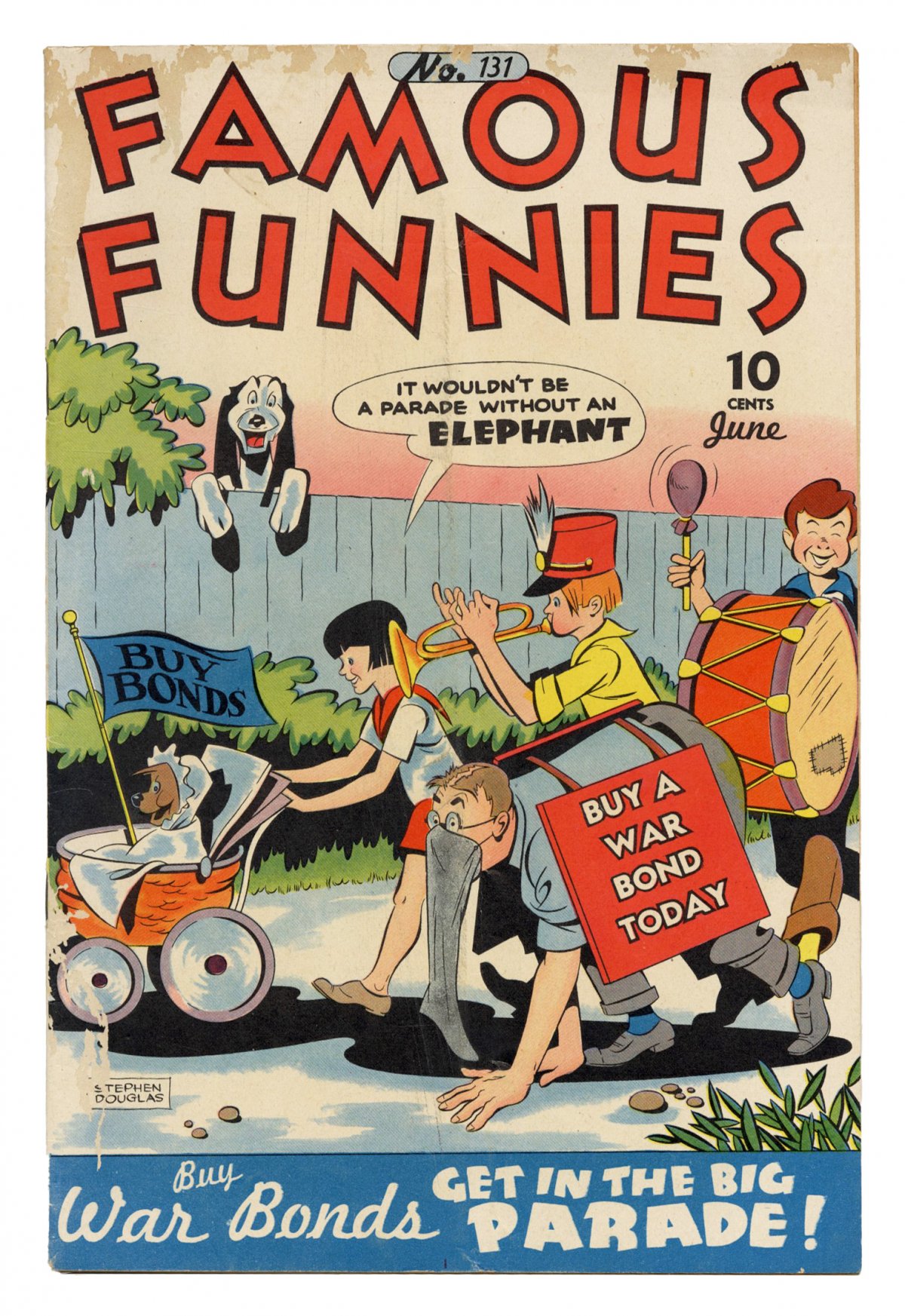 Front cover of FAMOUS FUNNIES #131