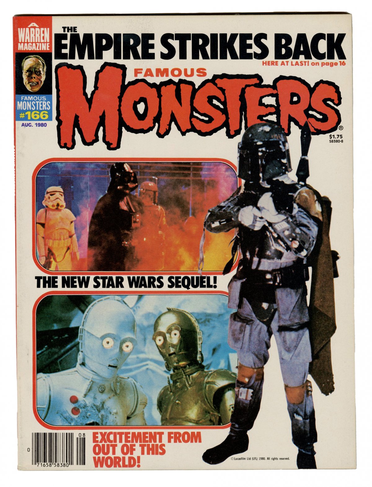 Front cover of FAMOUS MONSTERS OF FILMLAND #166