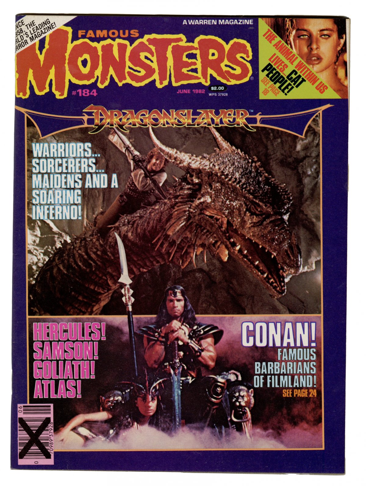 Front cover of FAMOUS MONSTERS OF FILMLAND #184