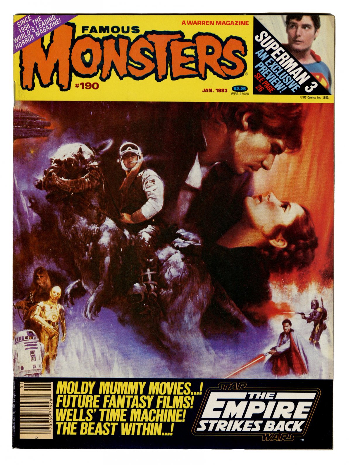 Front cover of FAMOUS MONSTERS OF FILMLAND #190