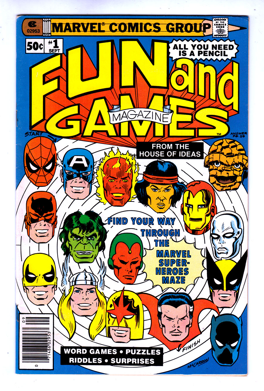 Front cover of FUN AND GAMES MAGAZINE #1