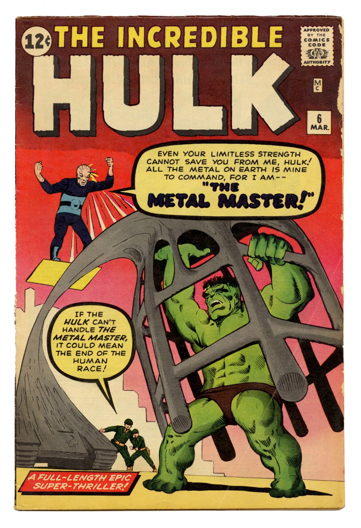 Front cover of INCREDIBLE HULK (1962-99) #6