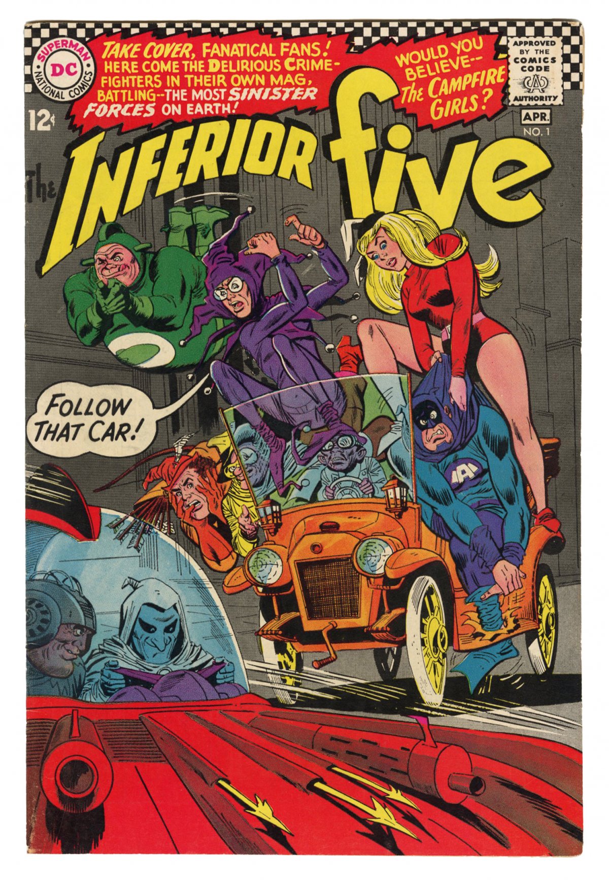 Front cover of INFERIOR FIVE #1