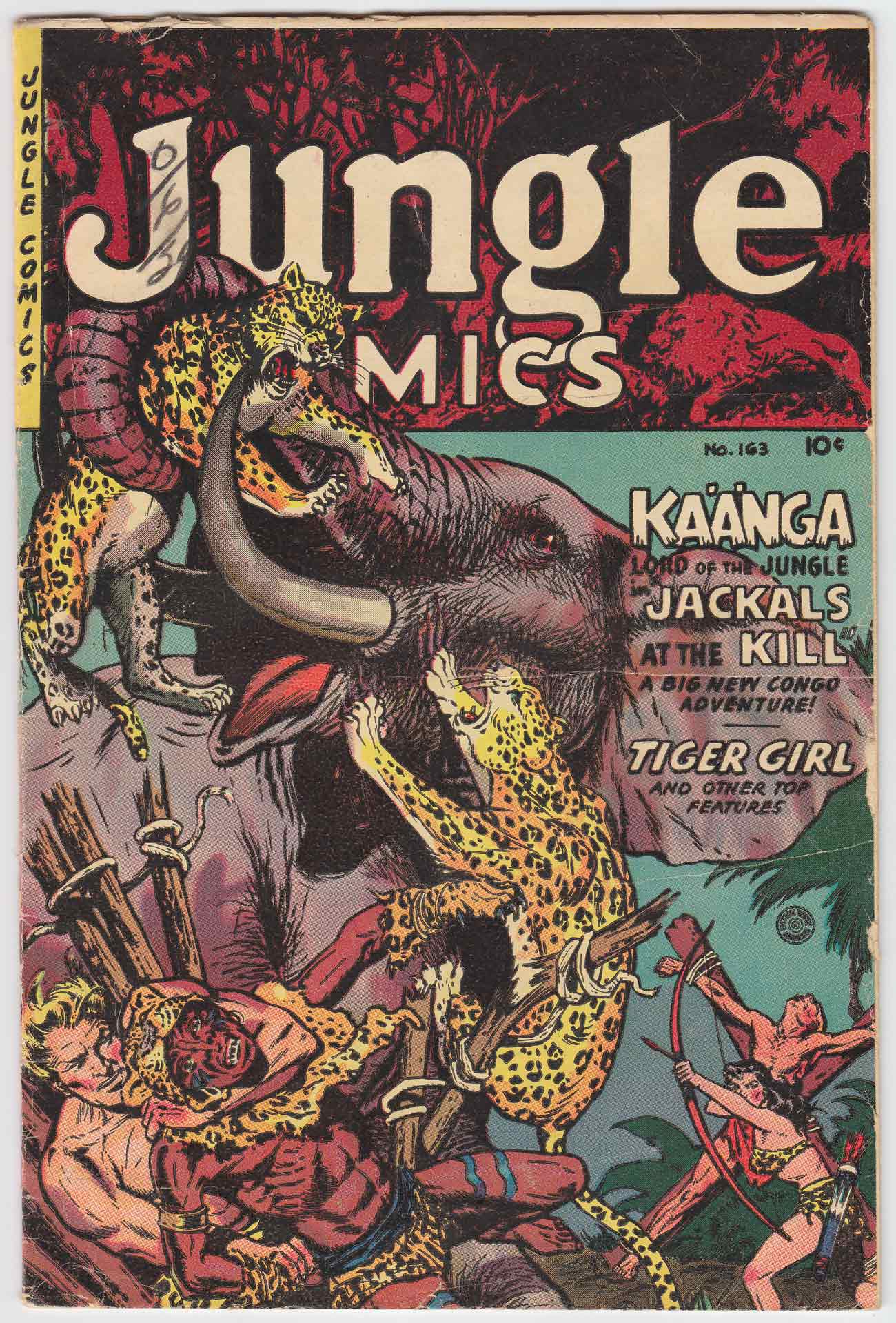 Front cover of JUNGLE COMICS (1940-54) #163