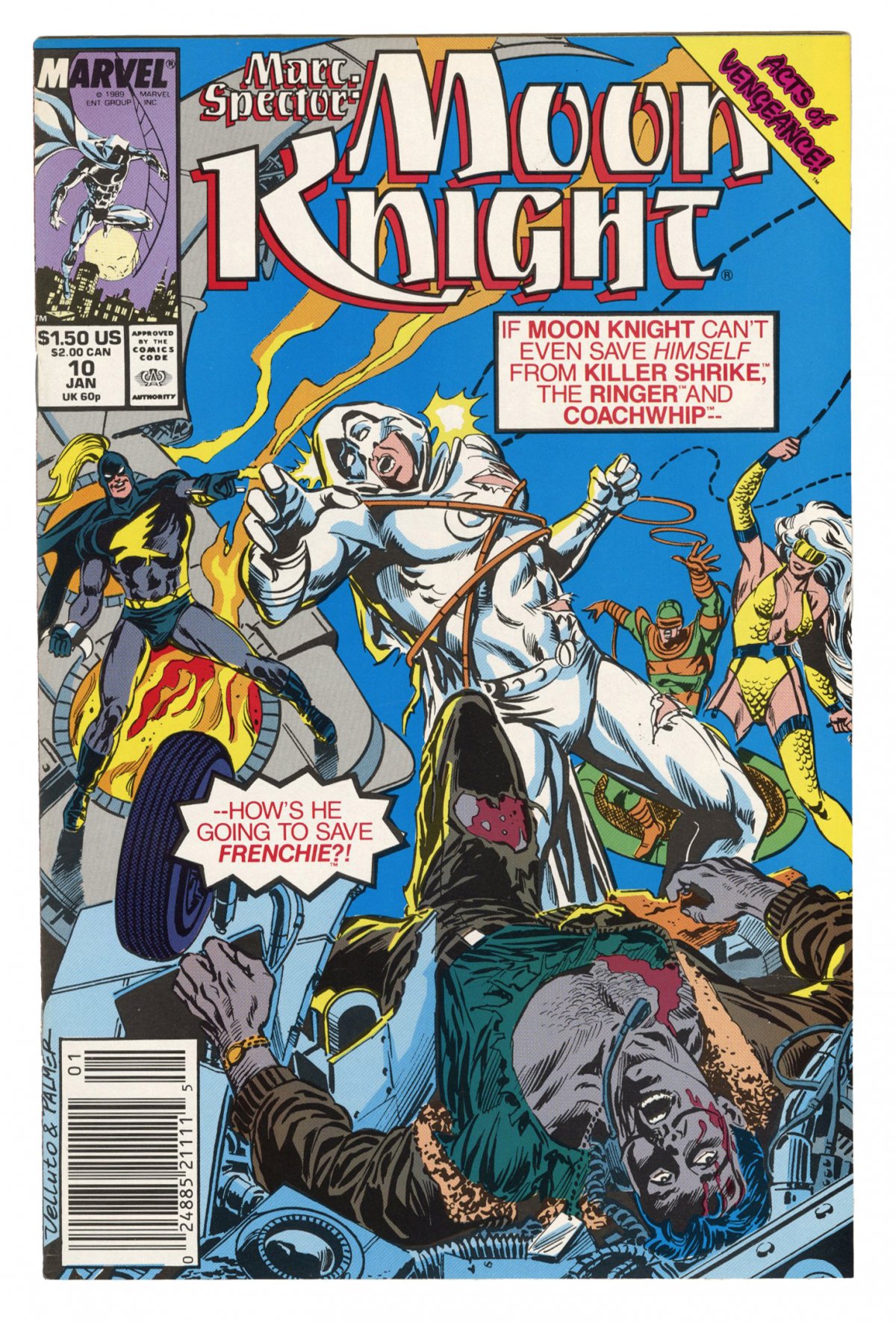 Front cover of MARC SPECTOR: MOON KNIGHT (1989-94) #10