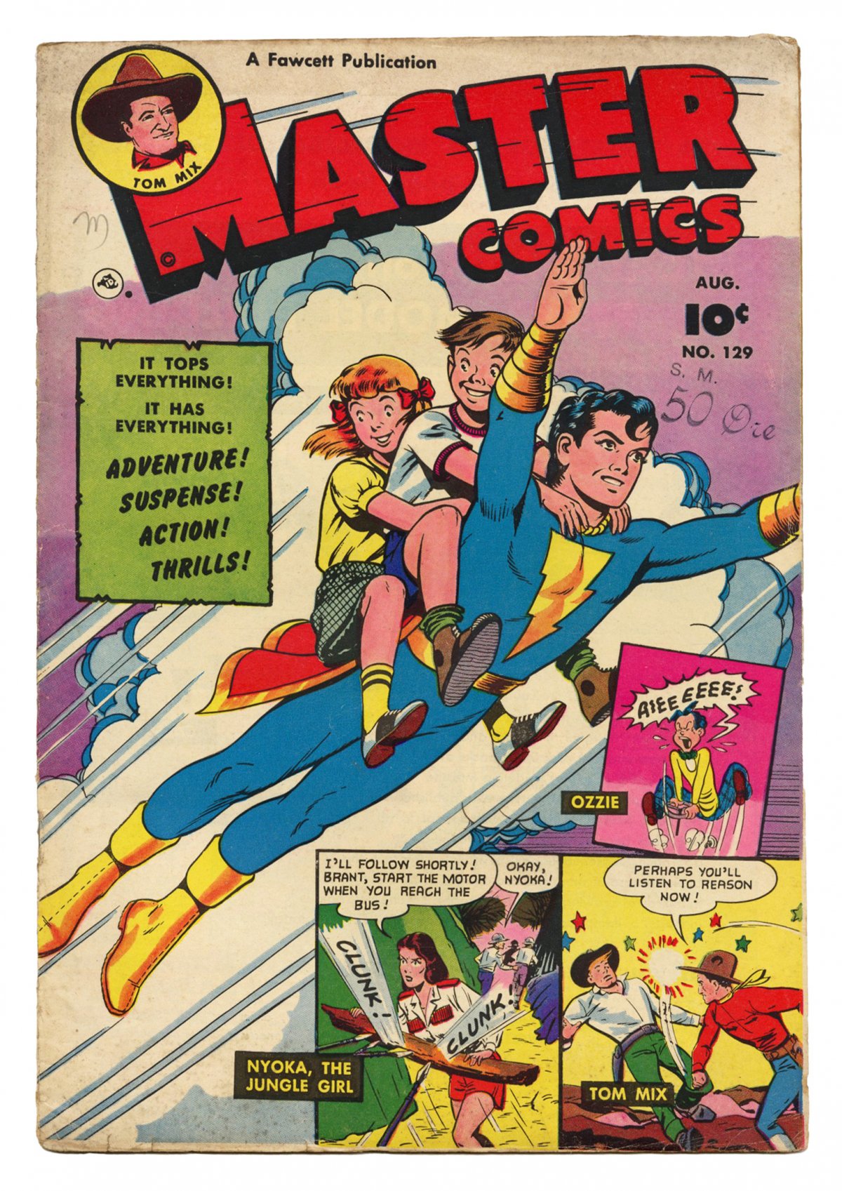 Front cover of MASTER COMICS #129
