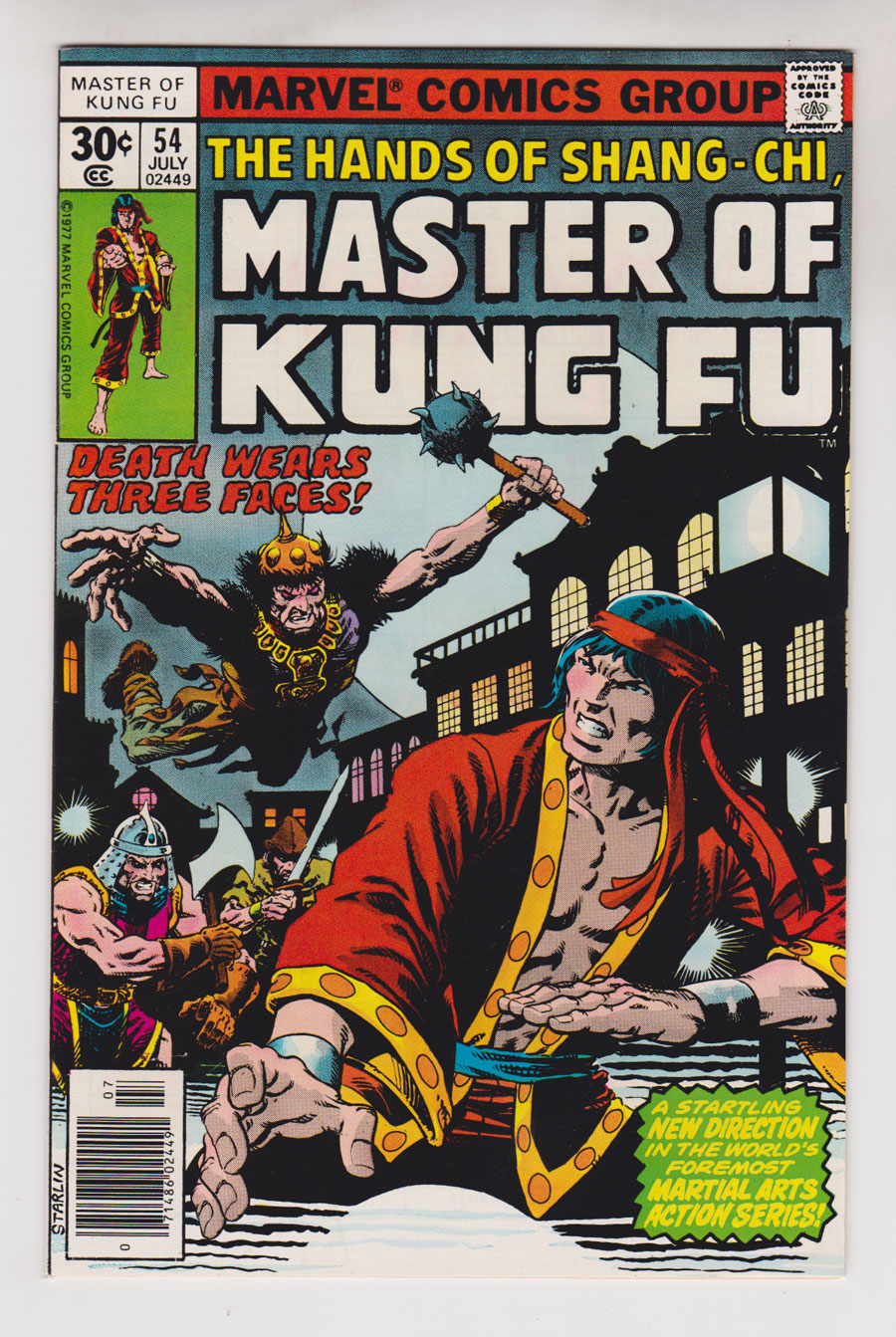 Front cover of MASTER OF KUNG-FU #54
