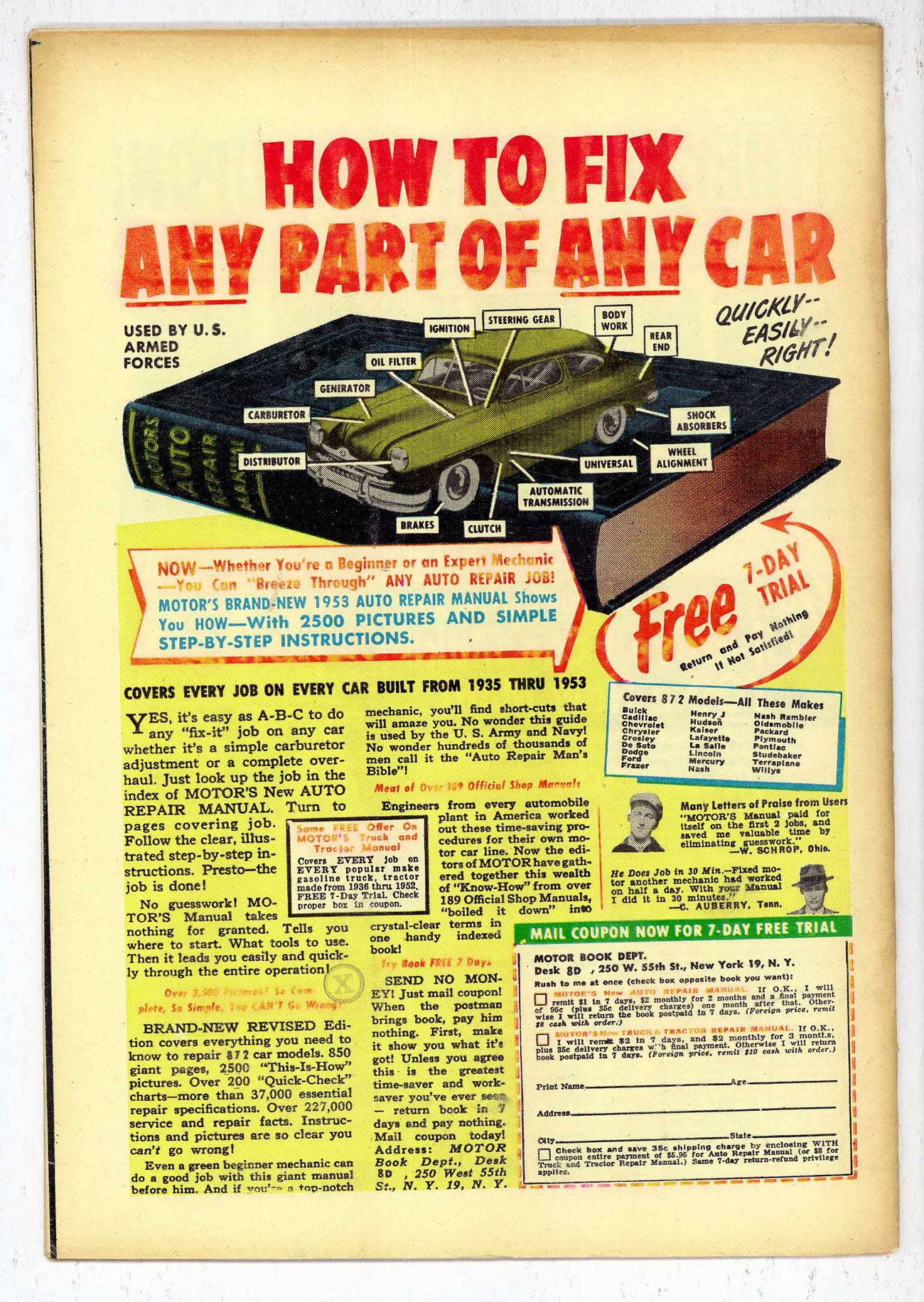 View back cover of MENACE #11