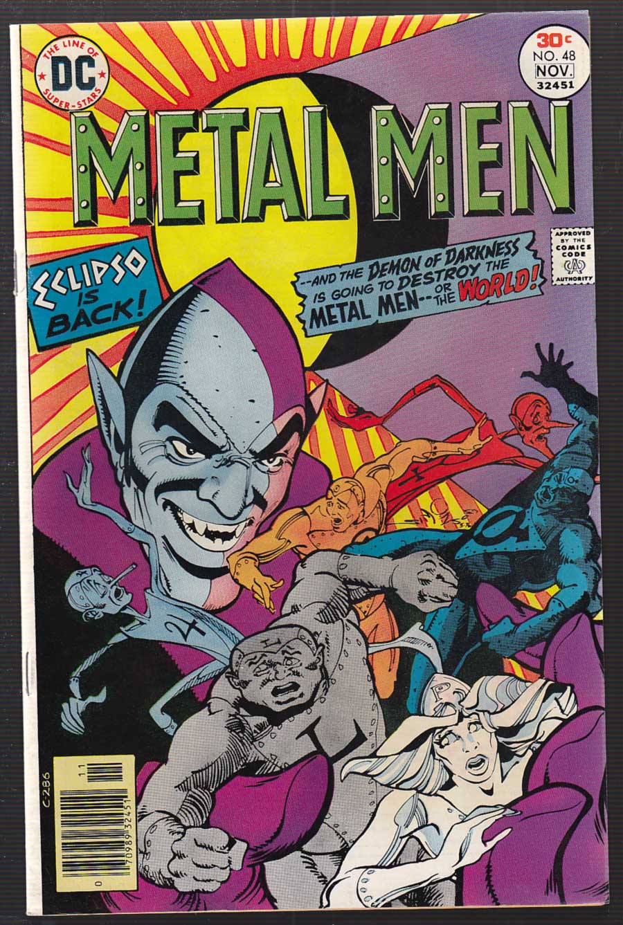 Front cover of METAL MEN (1963) #48
