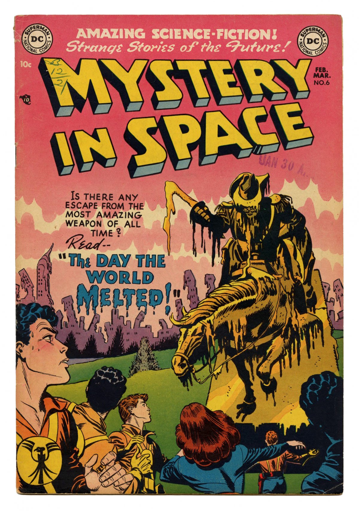 Front cover of MYSTERY IN SPACE #6
