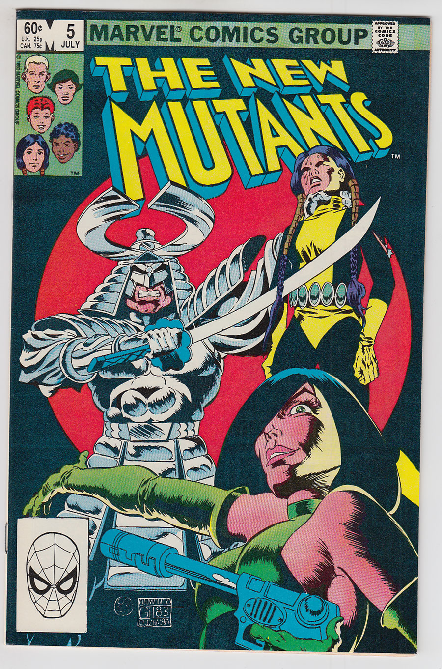 Front cover of NEW MUTANTS (1983-91) #5