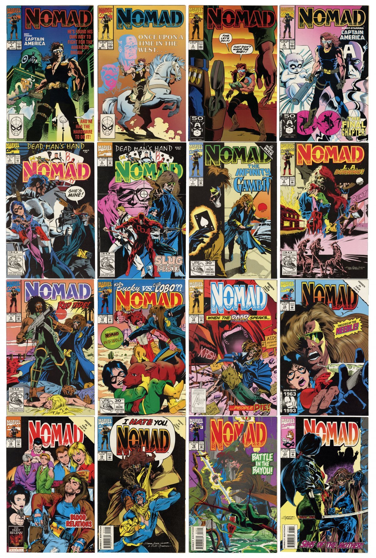Front cover of NOMAD #1 Comic Book Group Lot
