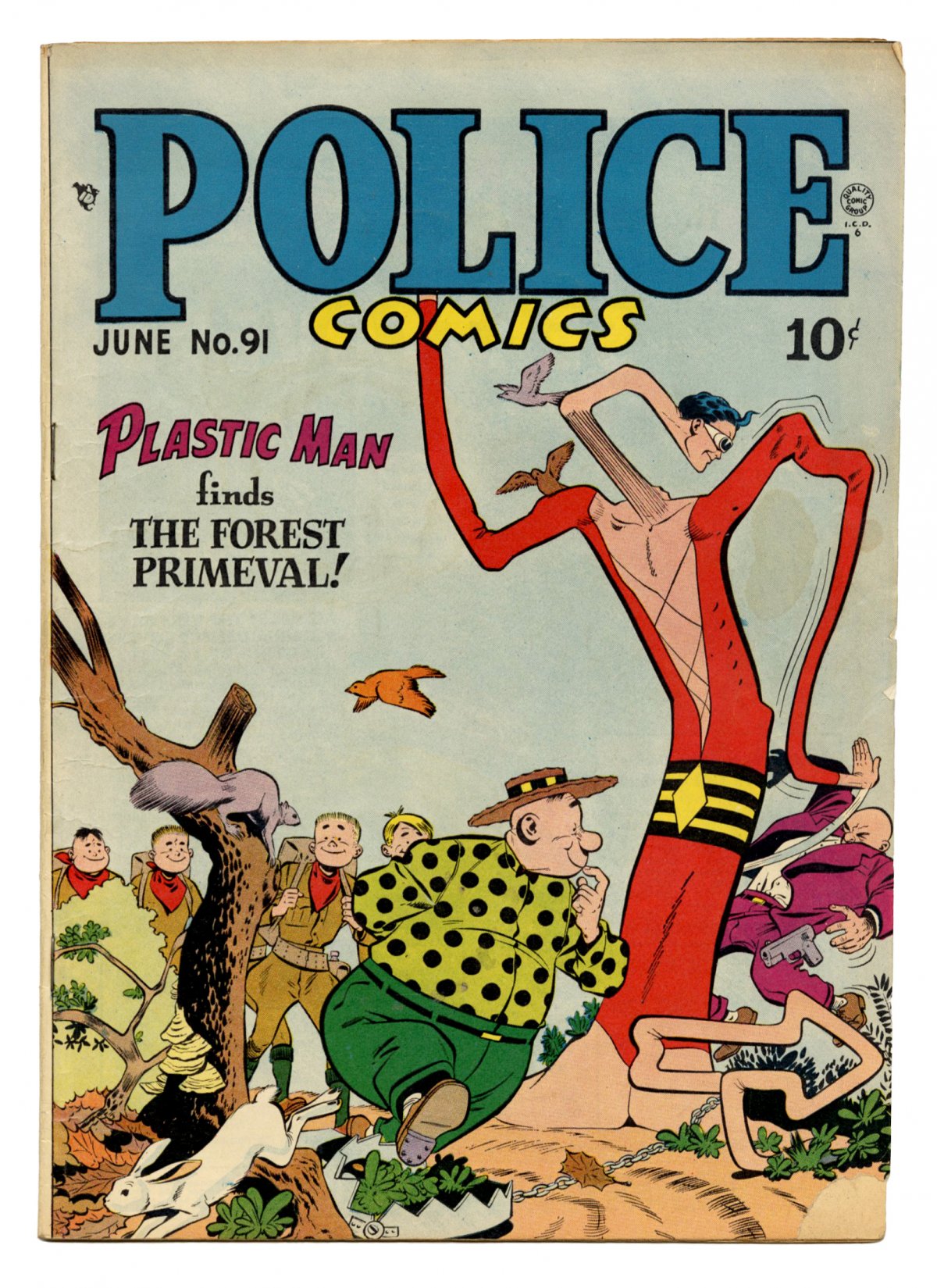 Front cover of POLICE COMICS (1941-53) #91