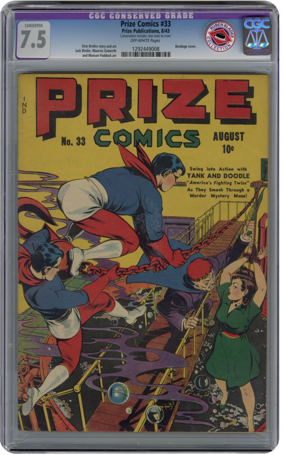 Front cover of PRIZE COMICS 1940-48 #33