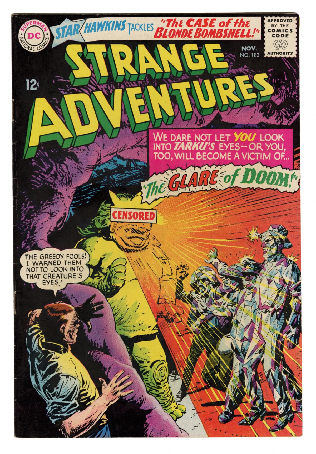 Front cover of STRANGE ADVENTURES #182