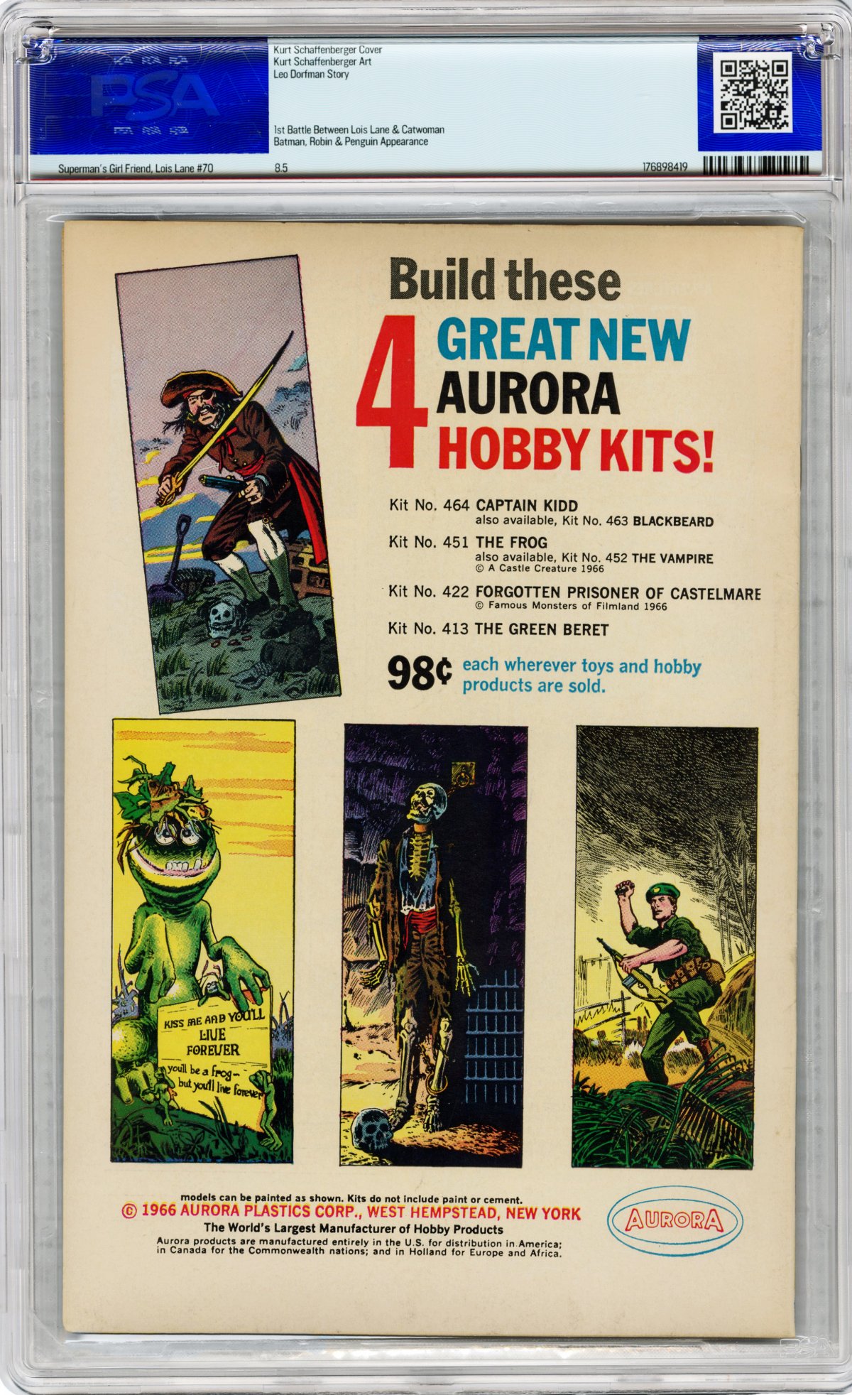 View back cover of SUPERMAN'S GIRLFRIEND LOIS LANE #70