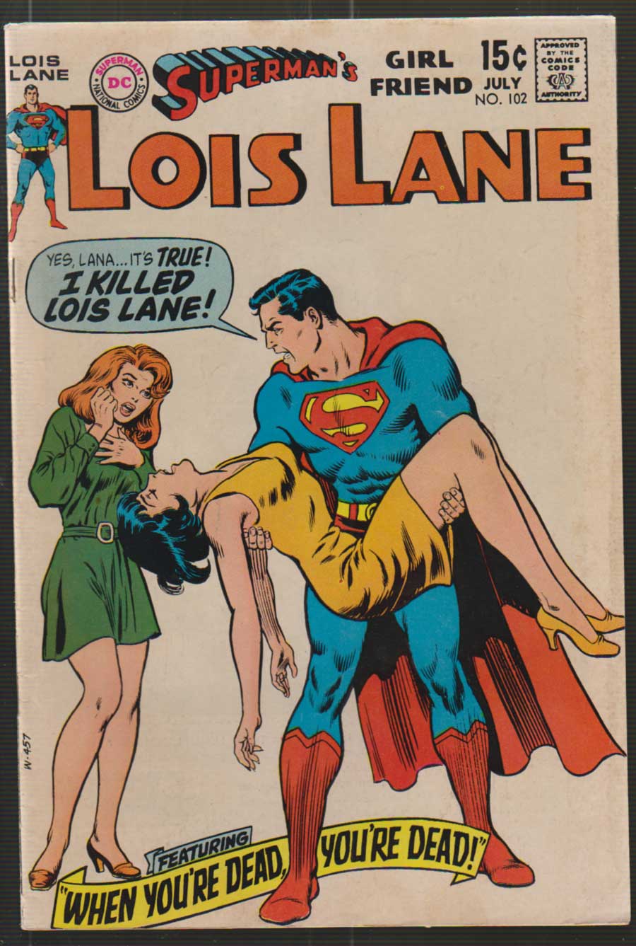 Front cover of SUPERMAN'S GIRLFRIEND LOIS LANE #102