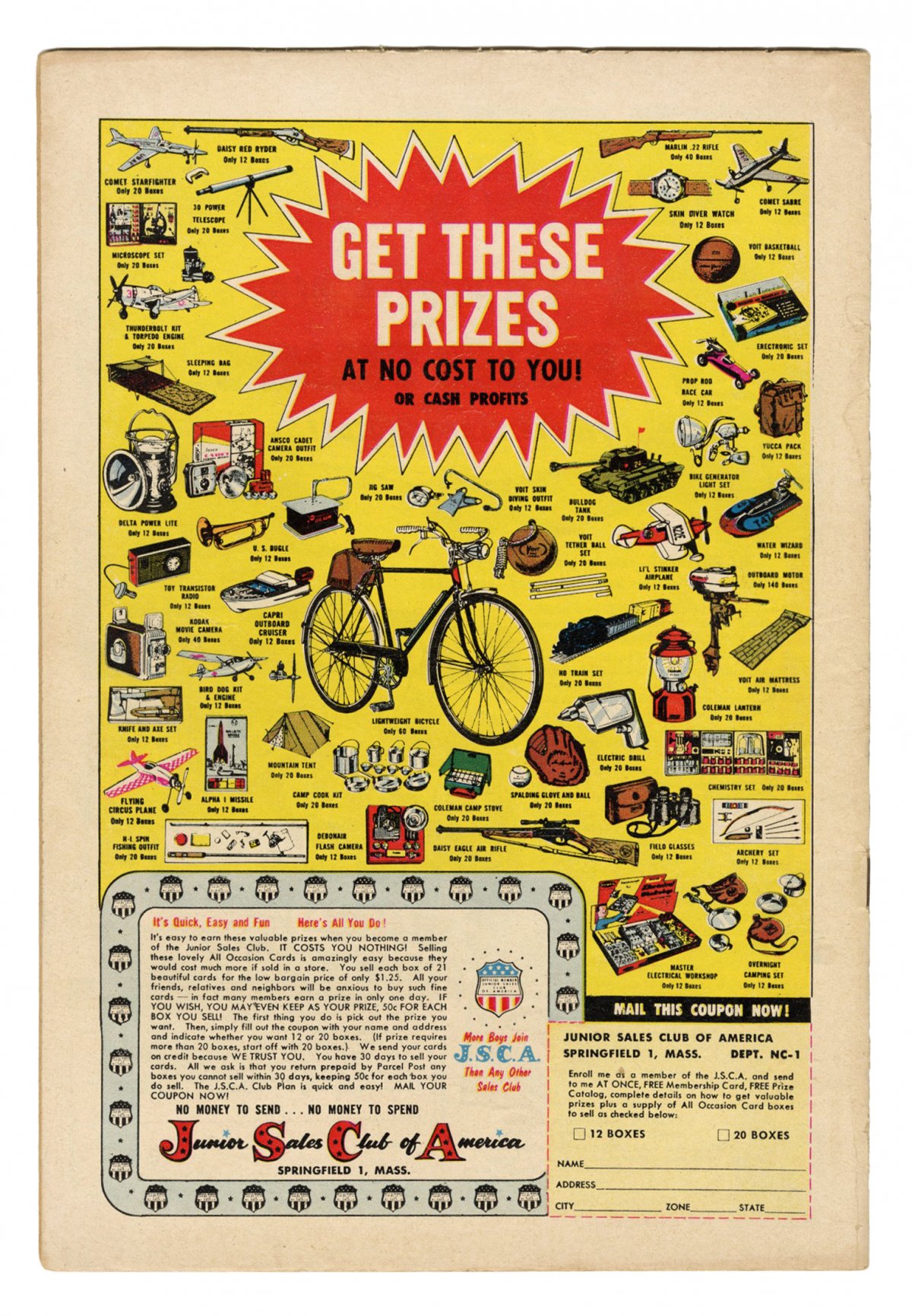 View back cover of SUPERBOY #71