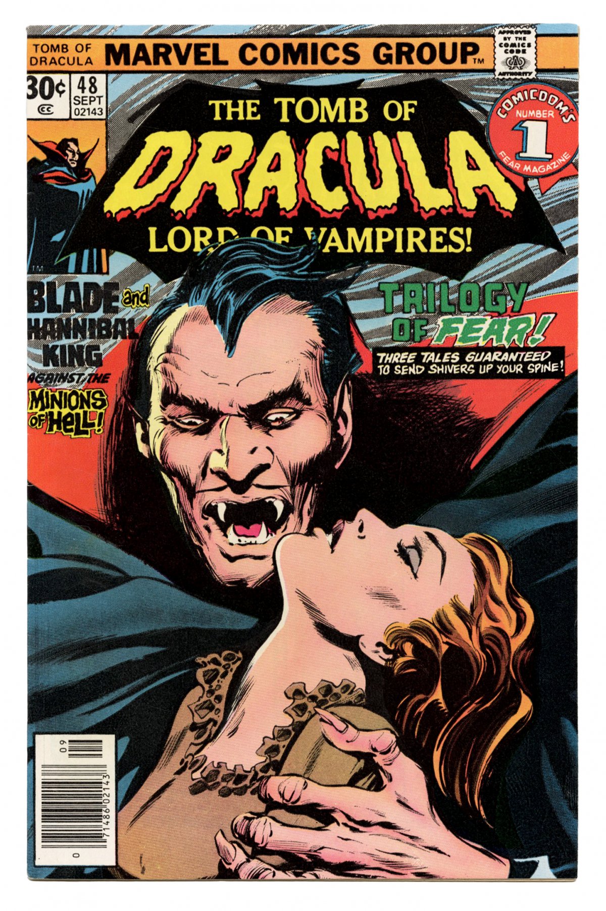 Front cover of TOMB OF DRACULA (1972-79) #48