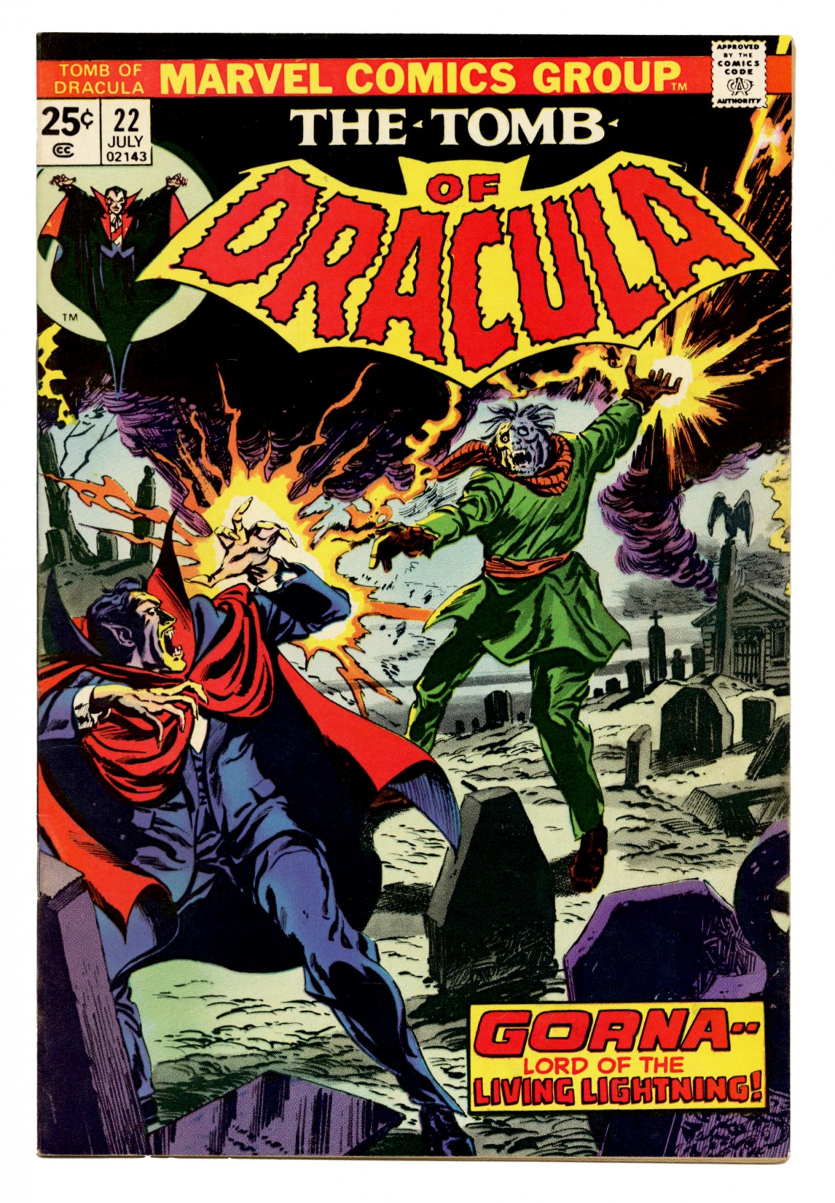 Front cover of TOMB OF DRACULA (1972-79) #22