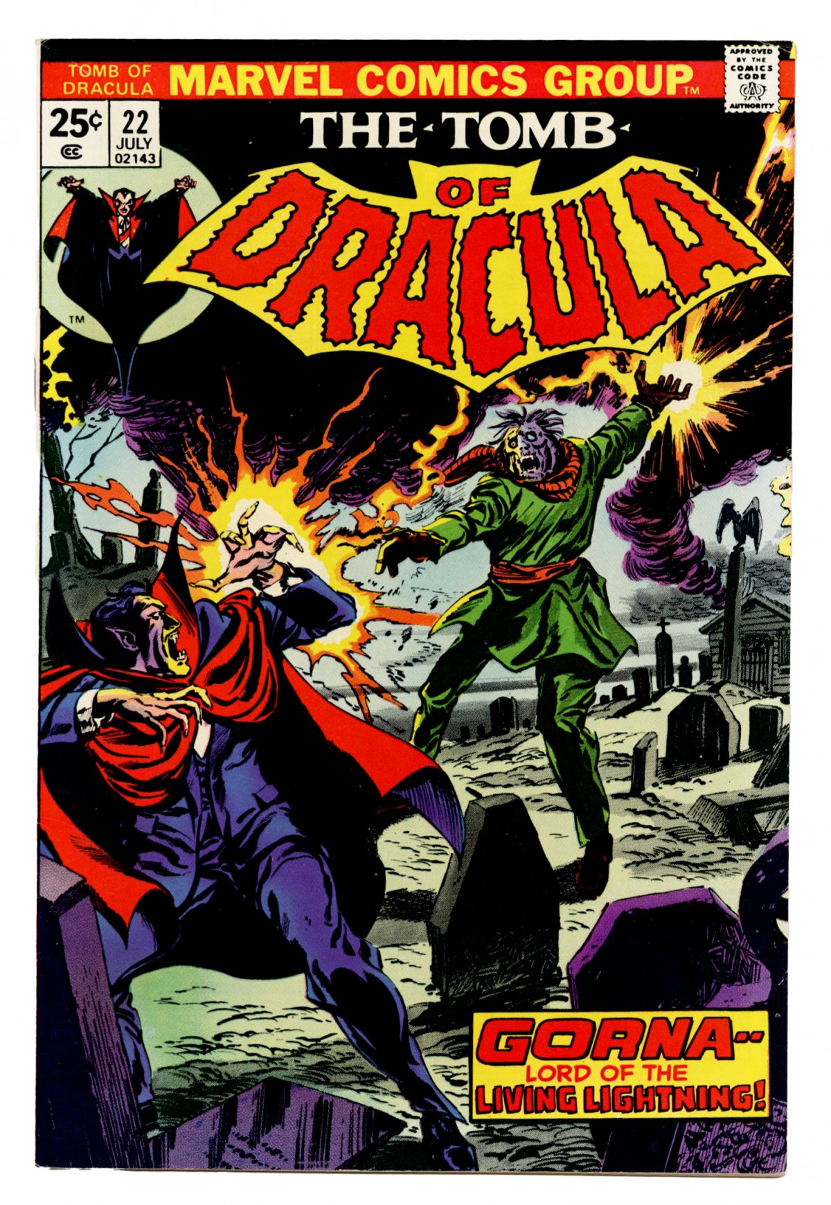 Front cover of TOMB OF DRACULA (1972-79) #22