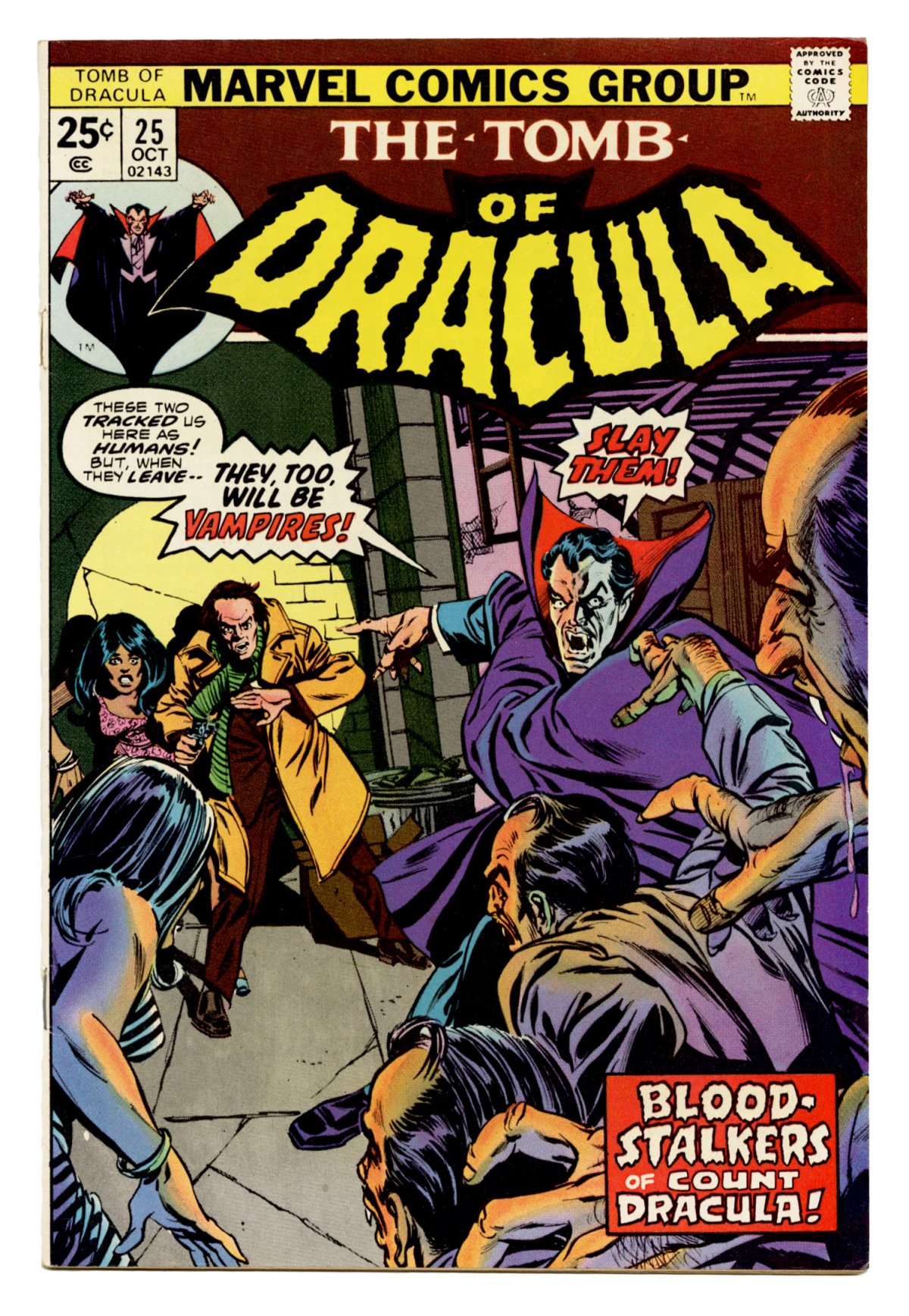 Front cover of TOMB OF DRACULA (1972-79) #25