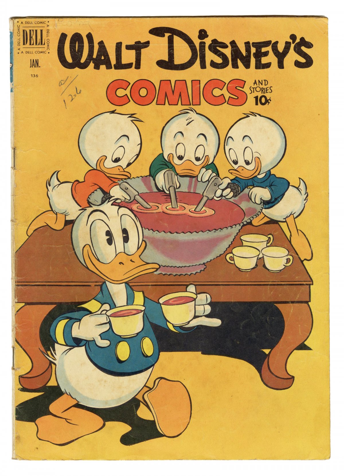 Front cover of WALT DISNEY'S COMICS & STORIES #136